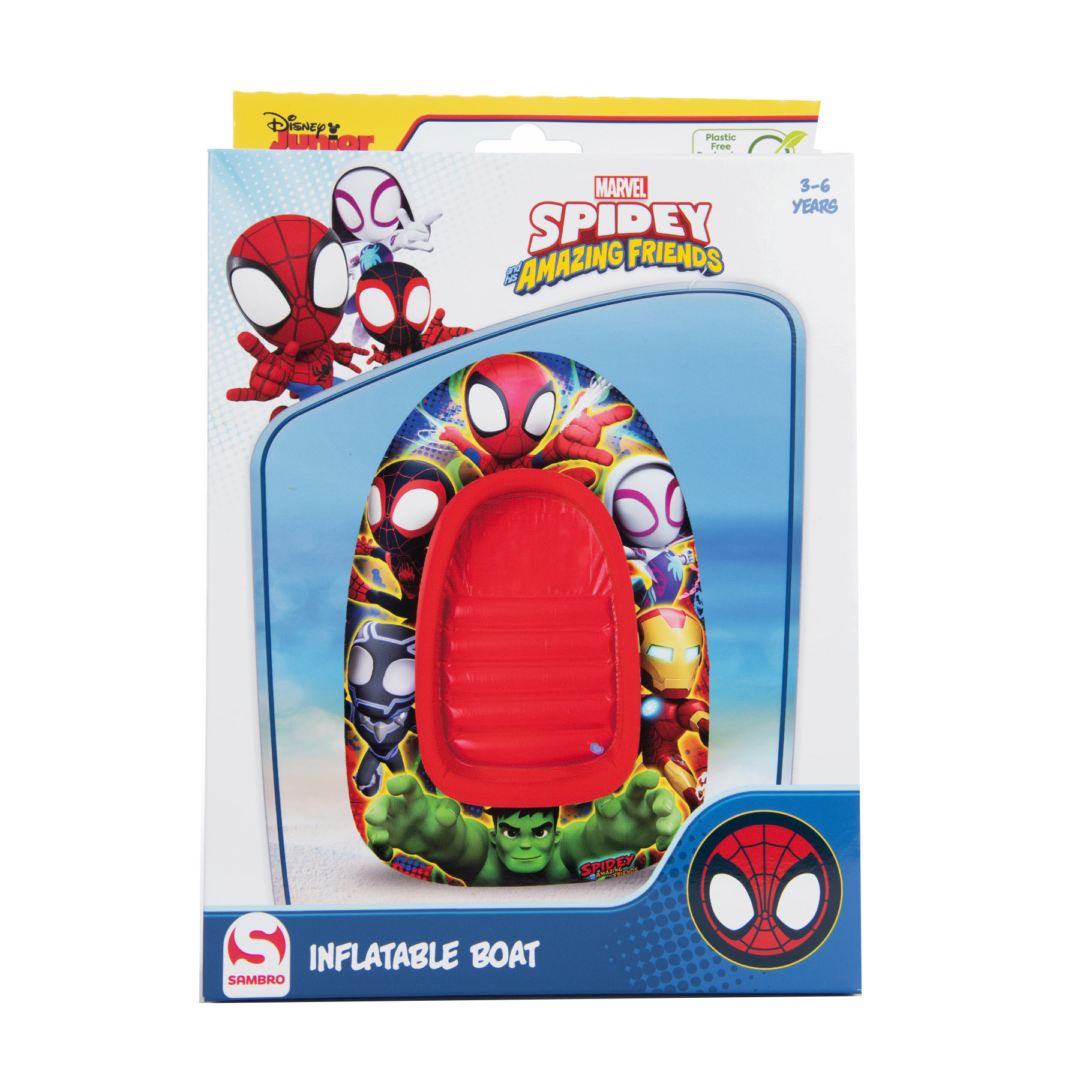 Sambro Boot Opblaasbaar Spidey And Friends 100 Cm in Doos
