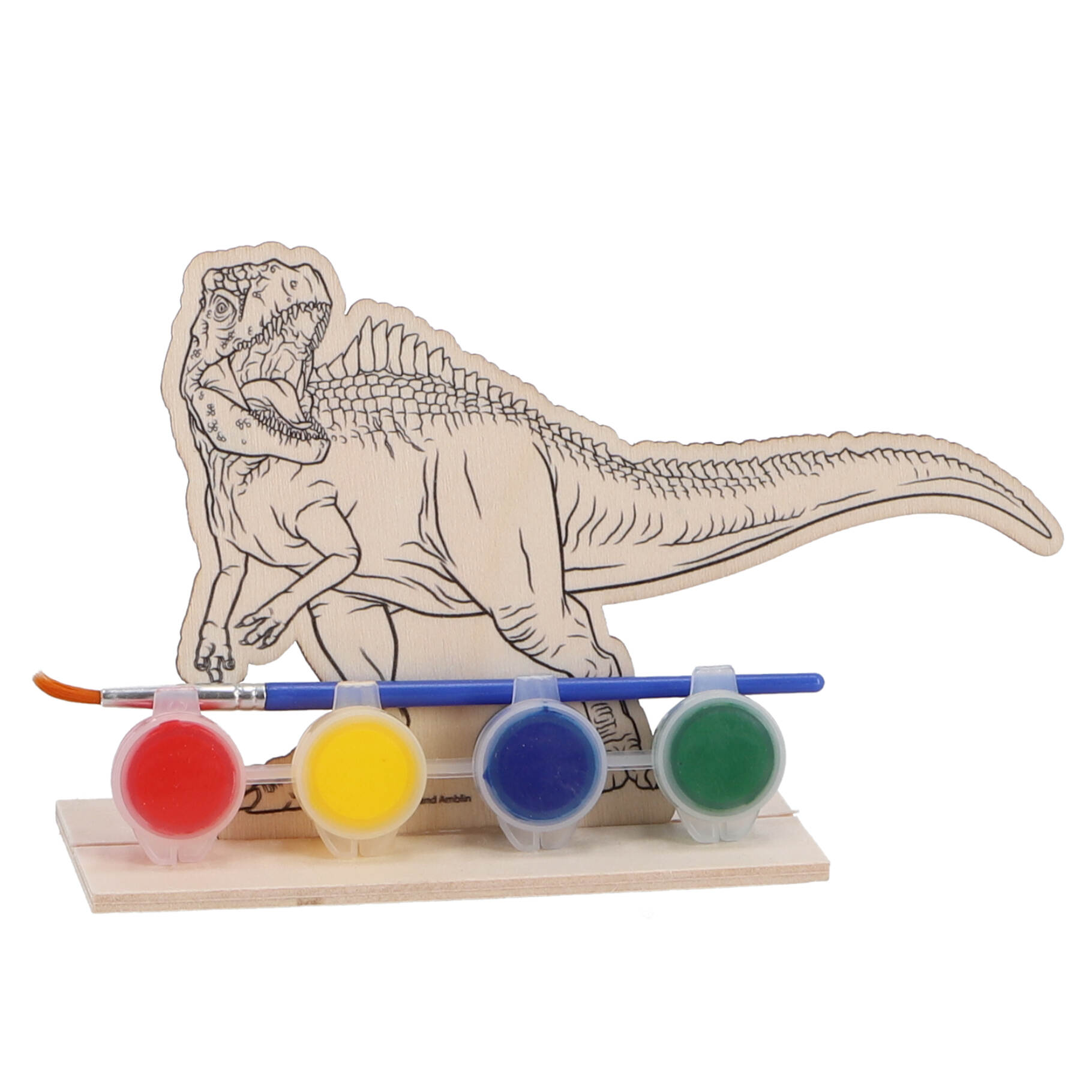 Top1Toys schilderset dino hout 6 assorti