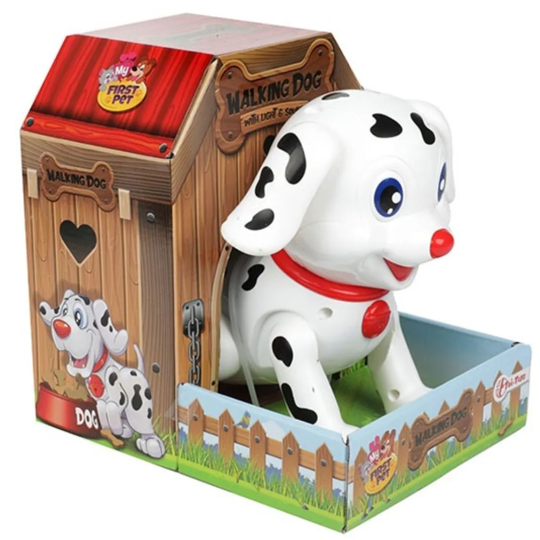 Top1Toys Top1Toys Hondje loop en blaf met licht en geluid