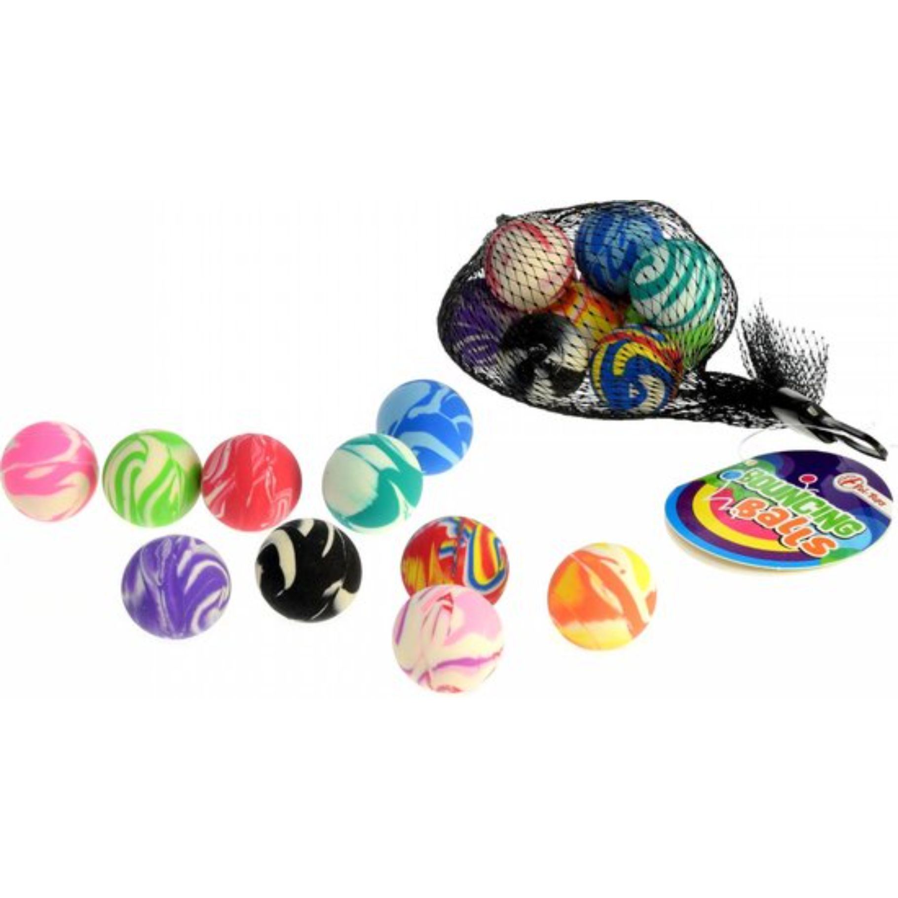 Top1Toys Stuiterbal klein 10 stuks in net