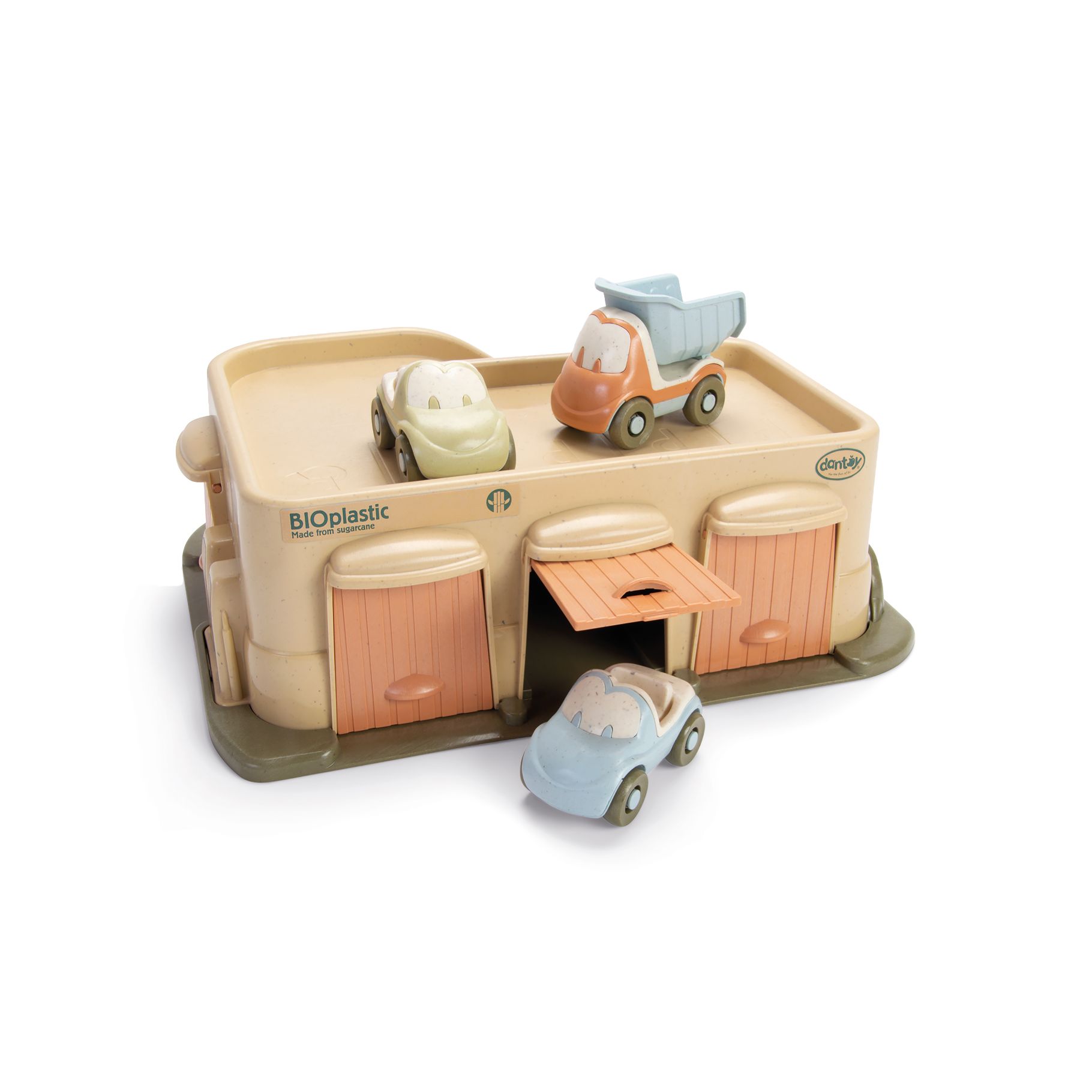 Top1Toys Top1Toys Dantoy garage met 3 auto's bio