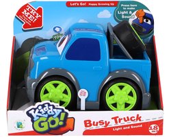 KiddyGo auto pick up truck 19 cm met licht en geluid blauw