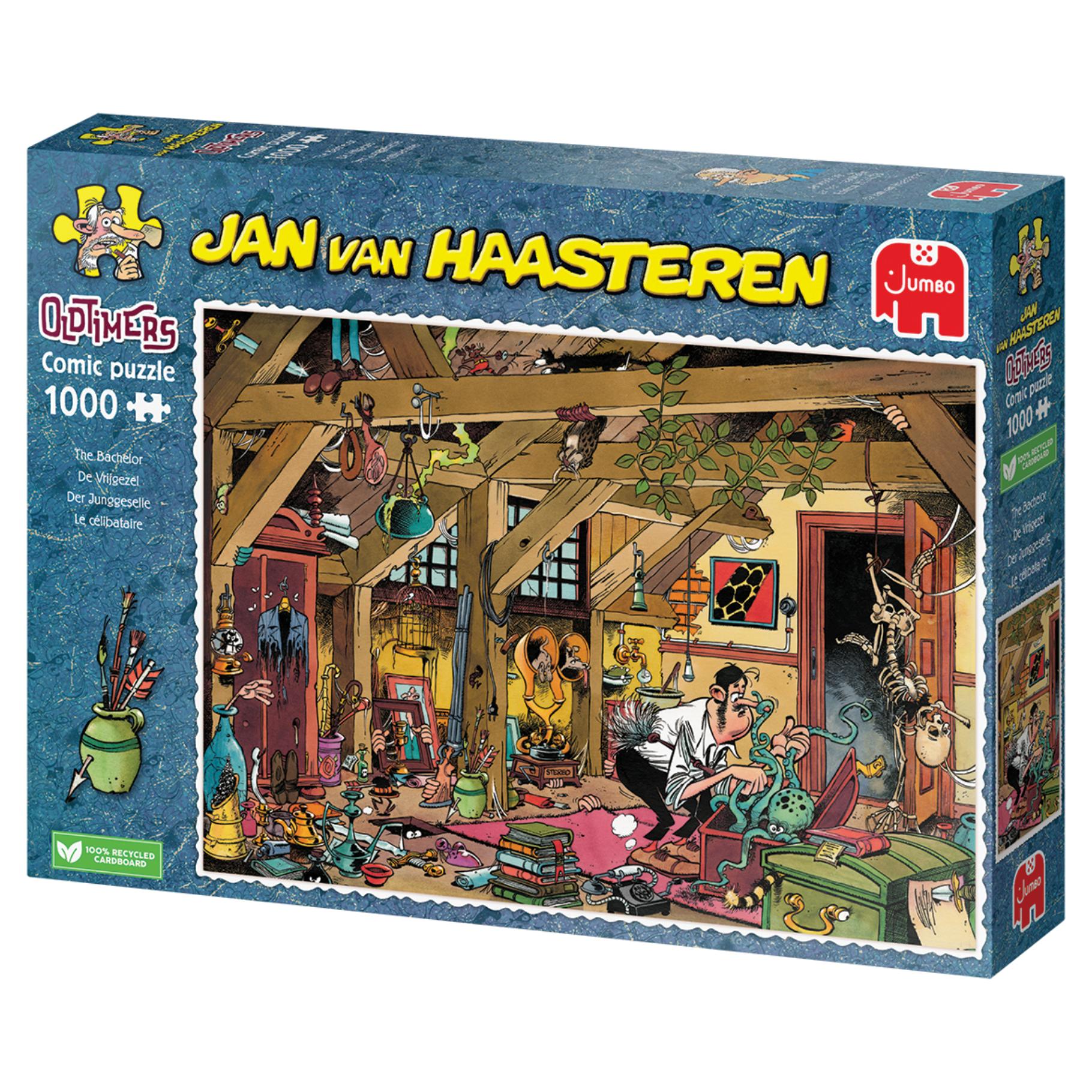 Top1Toys Jan Van Haasteren puzzel oldtimers vrijgezel 1000 stukjes