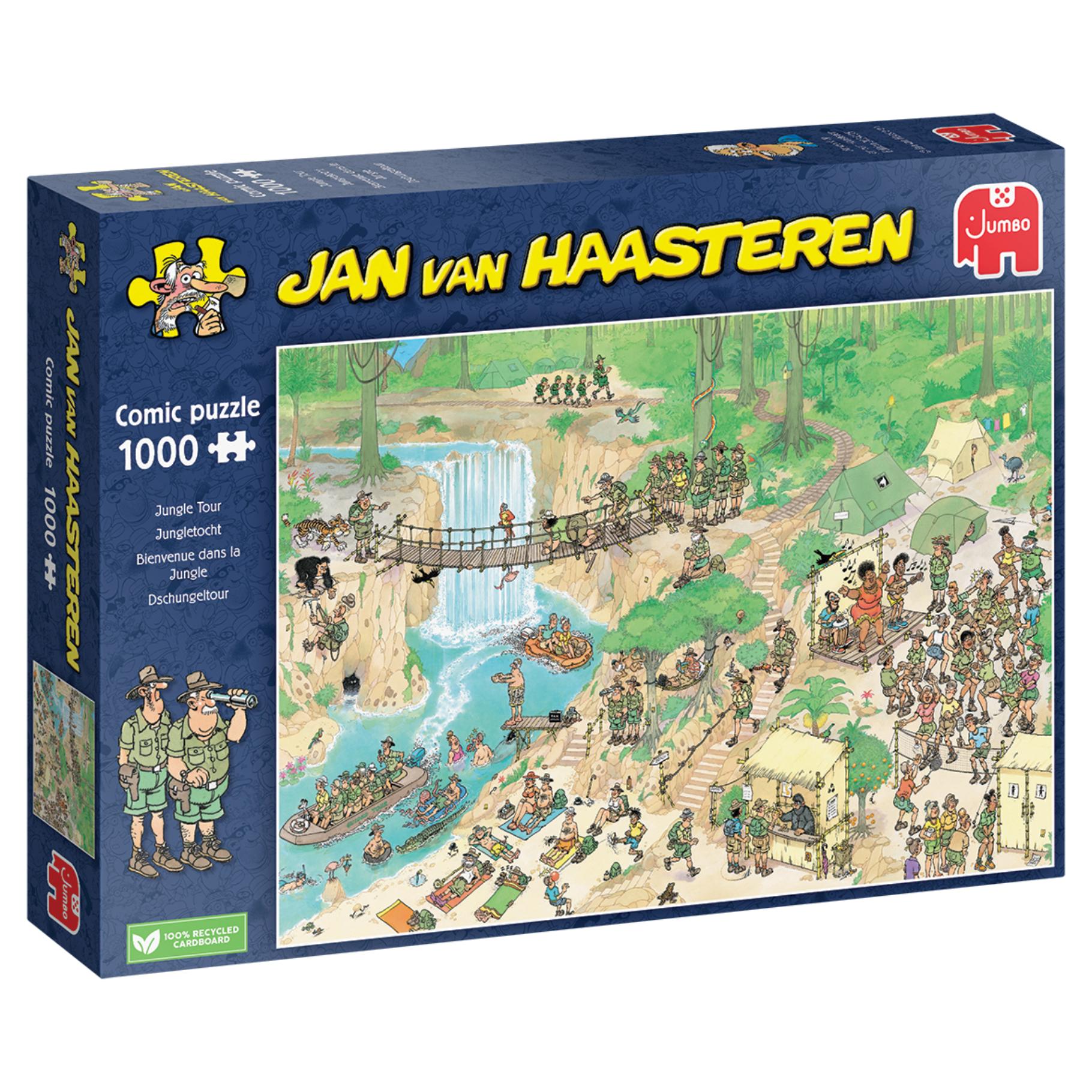 Top1Toys Jan Van Haasteren puzzel jungle tour 1000 stukjes