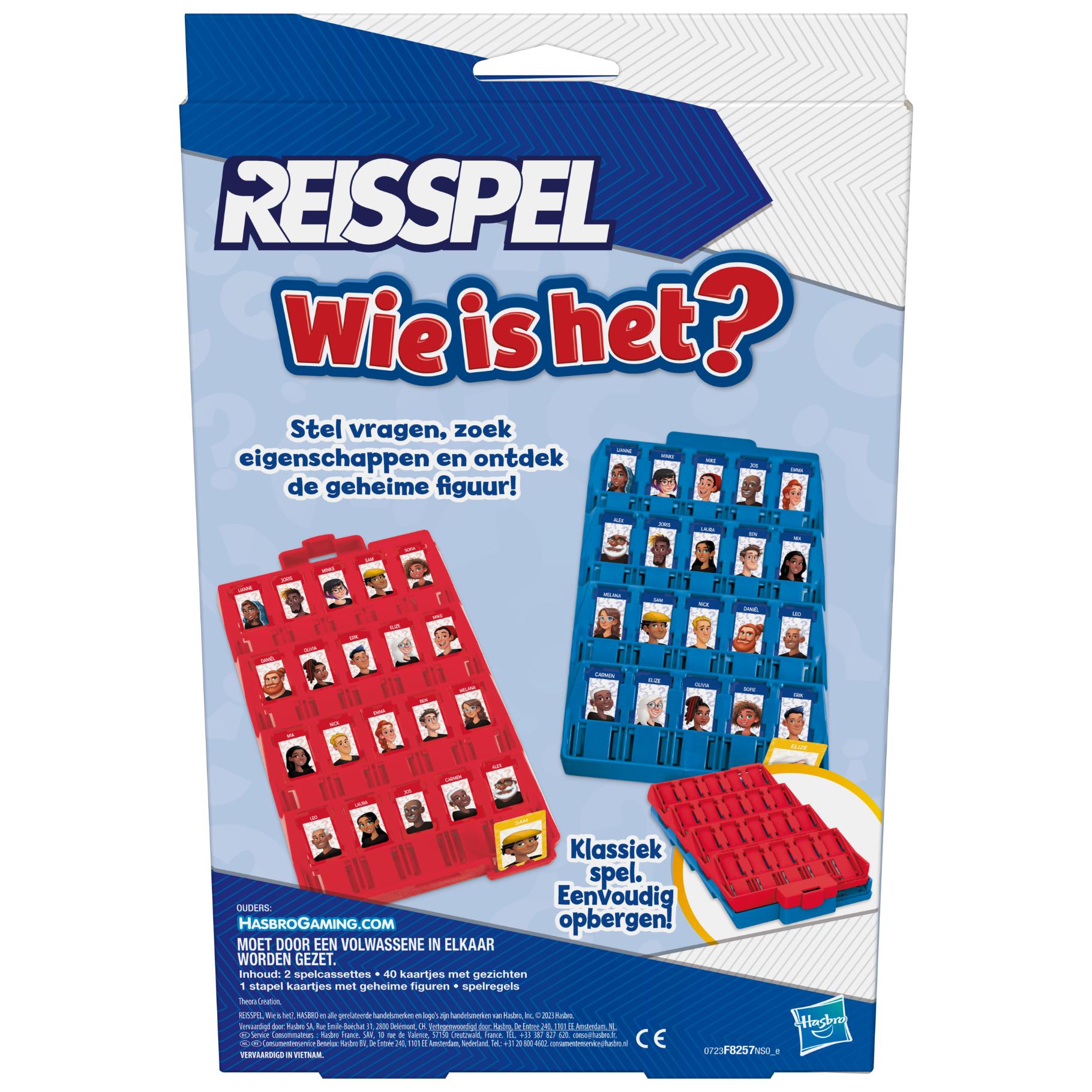 Hasbro Spel Reis Wie Is Het?
