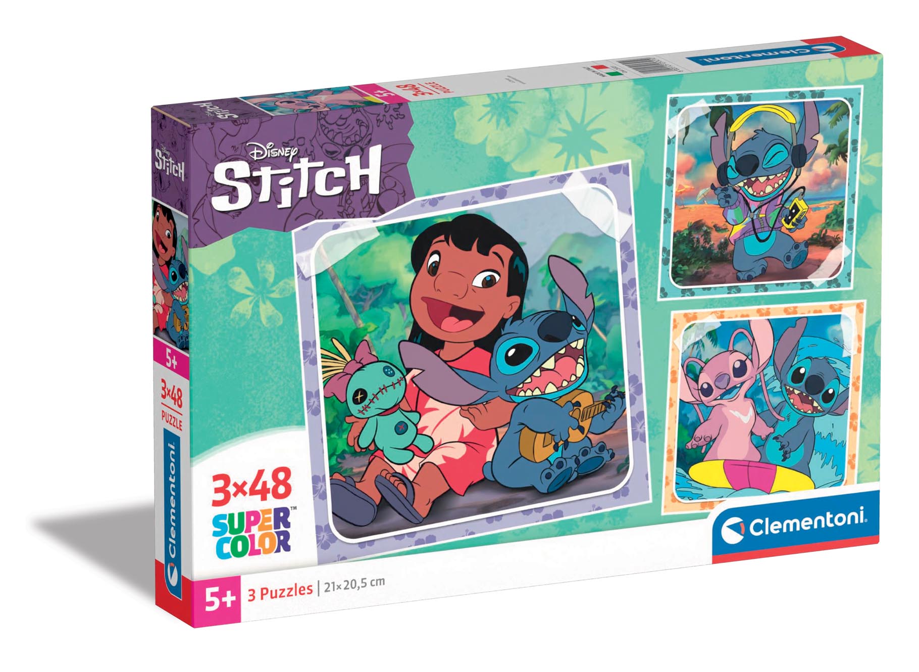Lilo & Stitch Stitch puzzel 3 x 48 stukjes