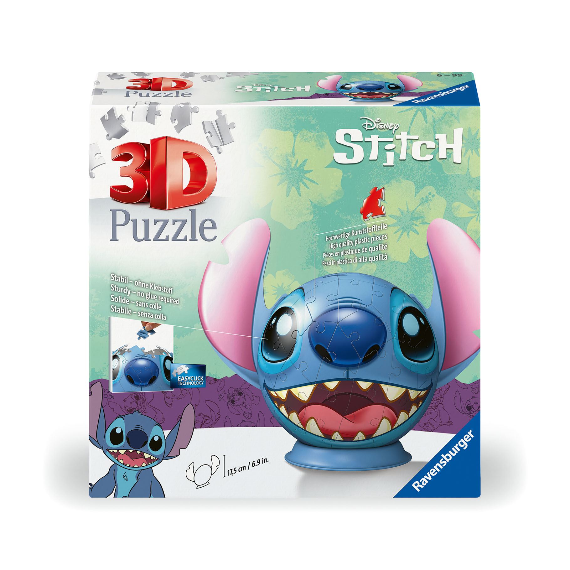 Top1Toys Ravensburger Puzzel 3D Stitch met oren