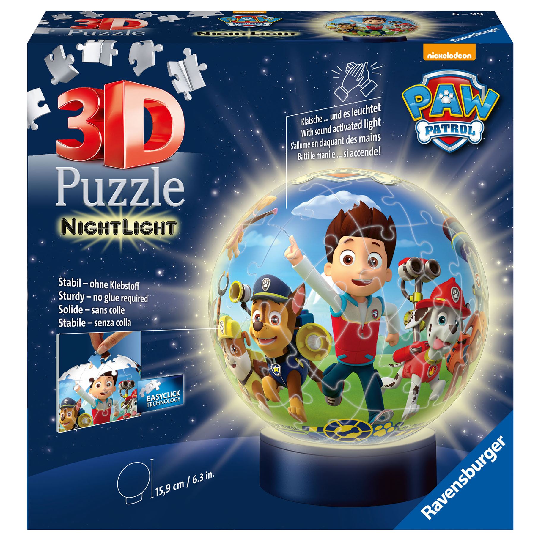 Paw Patrol Puzzel 3D met licht paw patrol