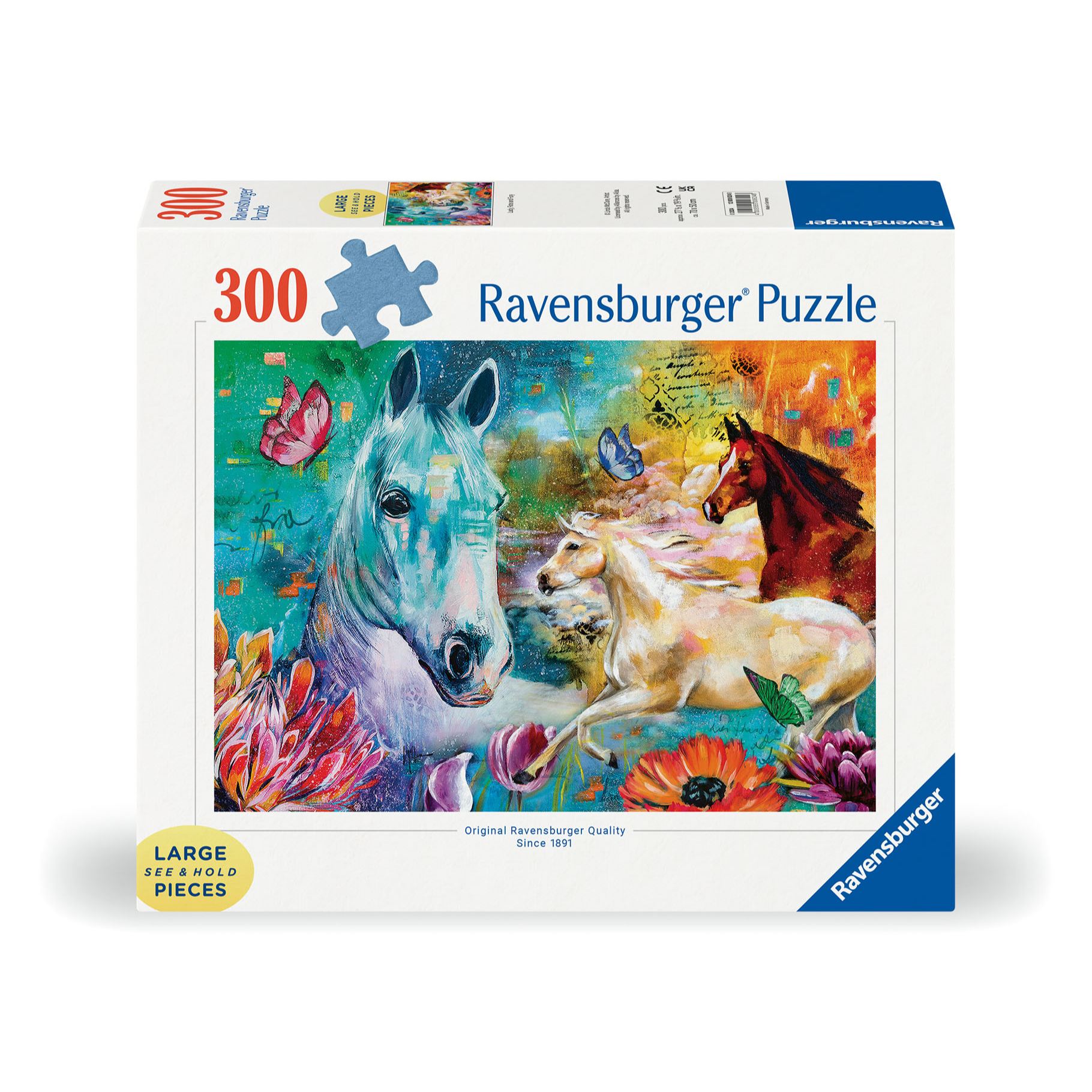 Ravensburger Ravensburger puzzel fantasie paarden 300 stukjes extra groot