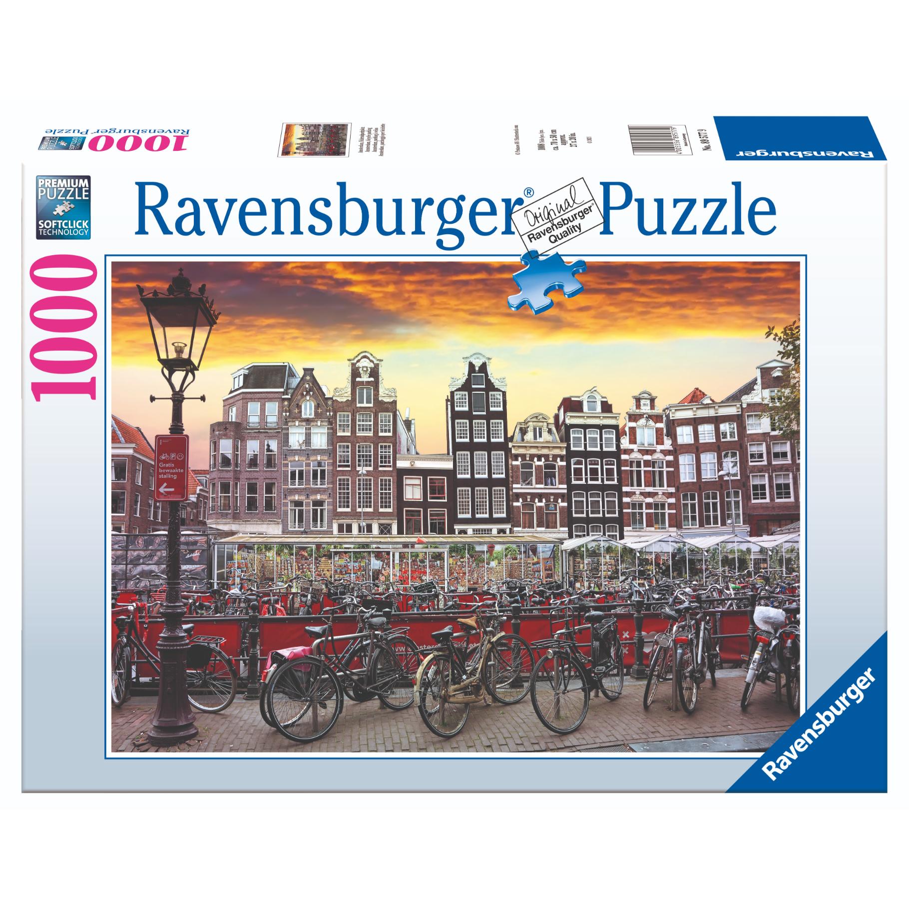 Ravensburger Ravensburger puzzel Amsterdam fietsenstalling 1000 stukjes