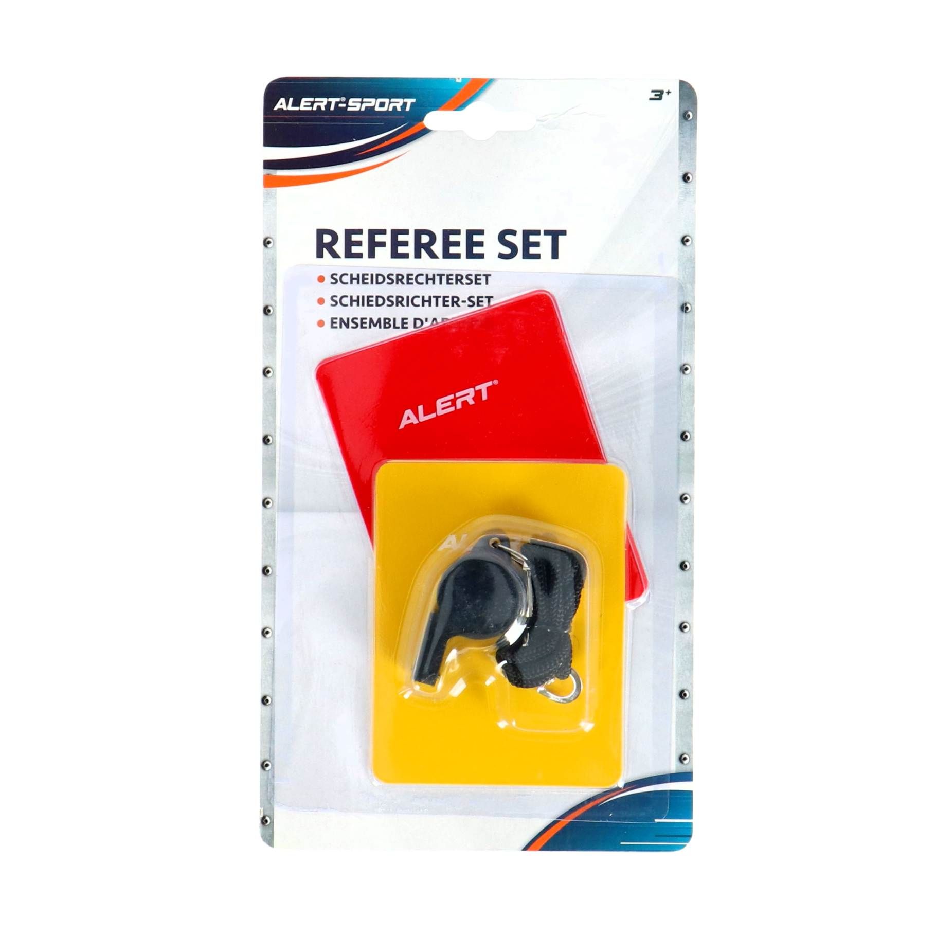 Alert Alert Scheidsrechtersfluitje Met Kaarten