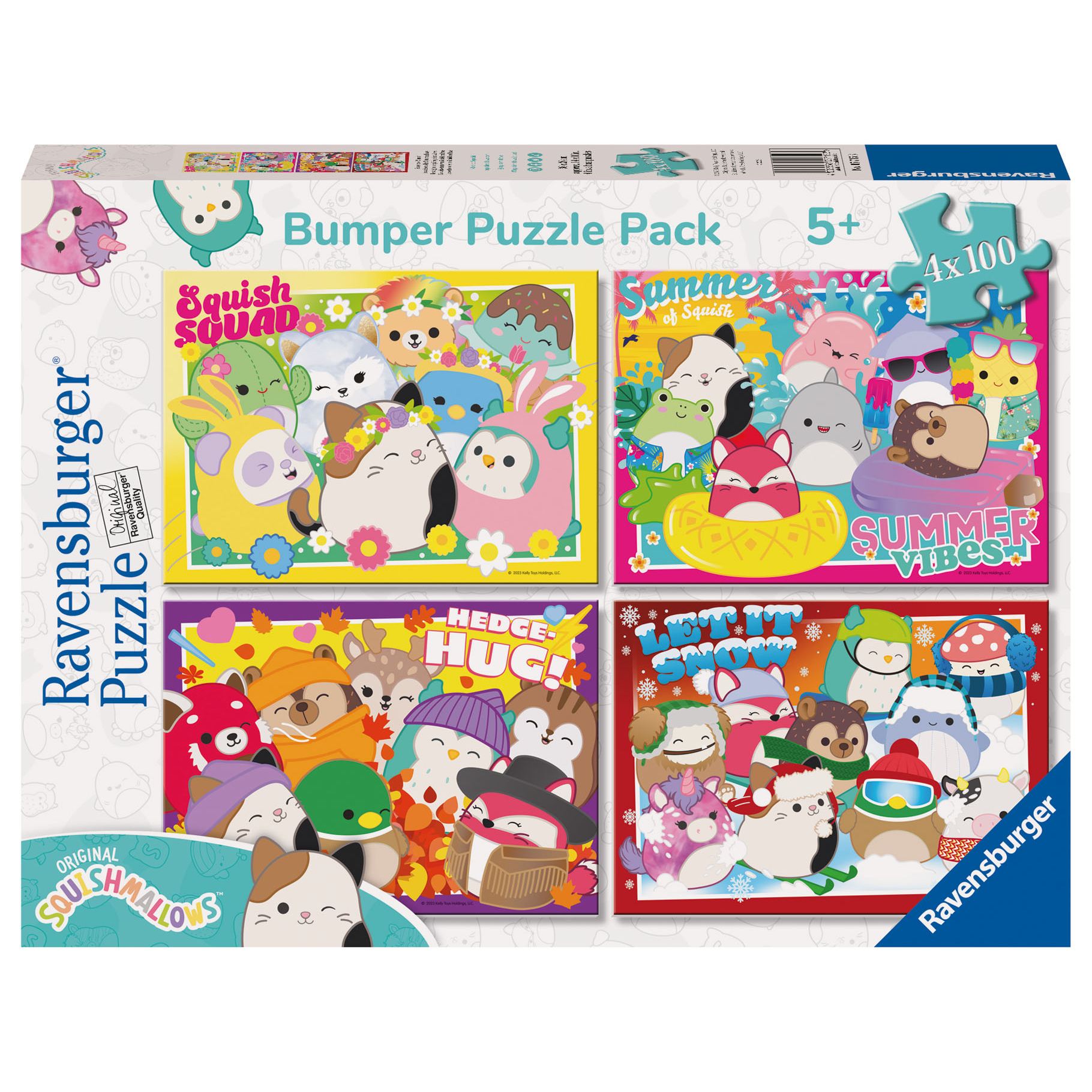 Ravensburger Puzzel Squishmallows 4 in 1 100 stukjes