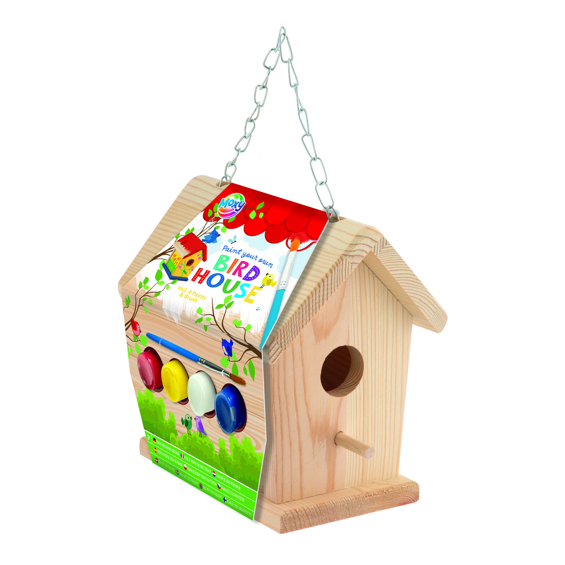 Top1Toys Vogelhuisje maken hout set compleet
