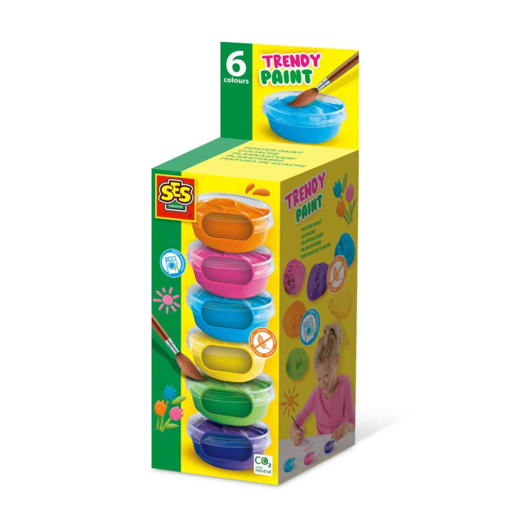 Ses SES plakkaatverf trendy 6 x 45 ml