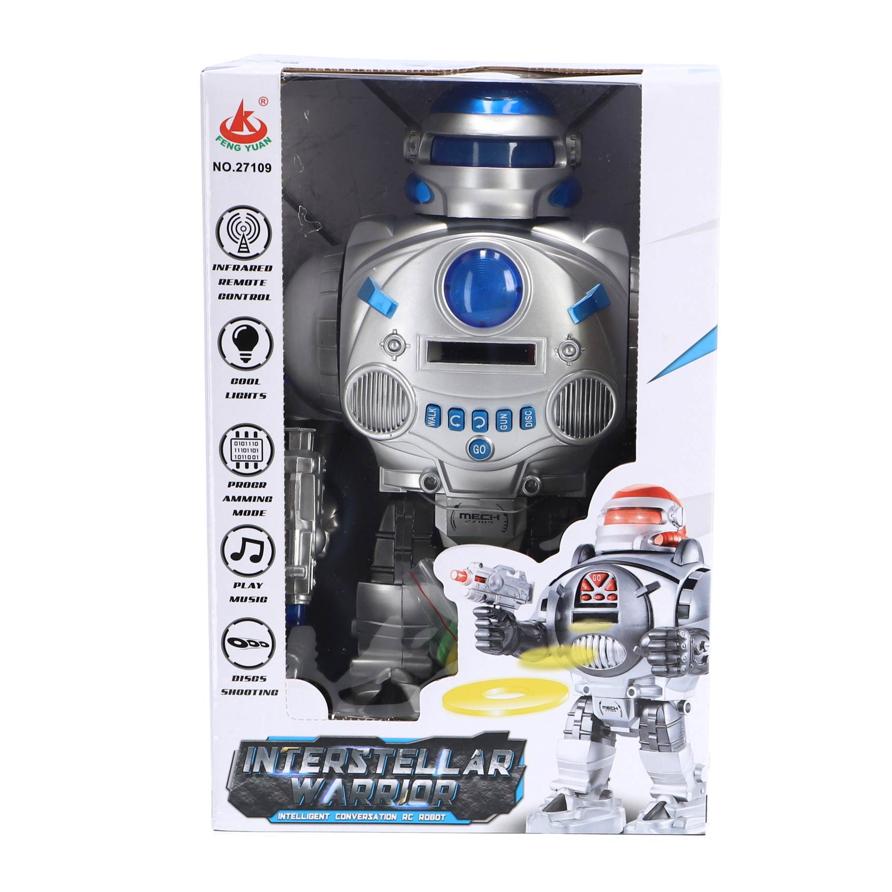 Top1Toys Top1Toys Radiografisch Bestuurbare Robot Interstellar Warrior Met Licht En Geluid 2 Assorti