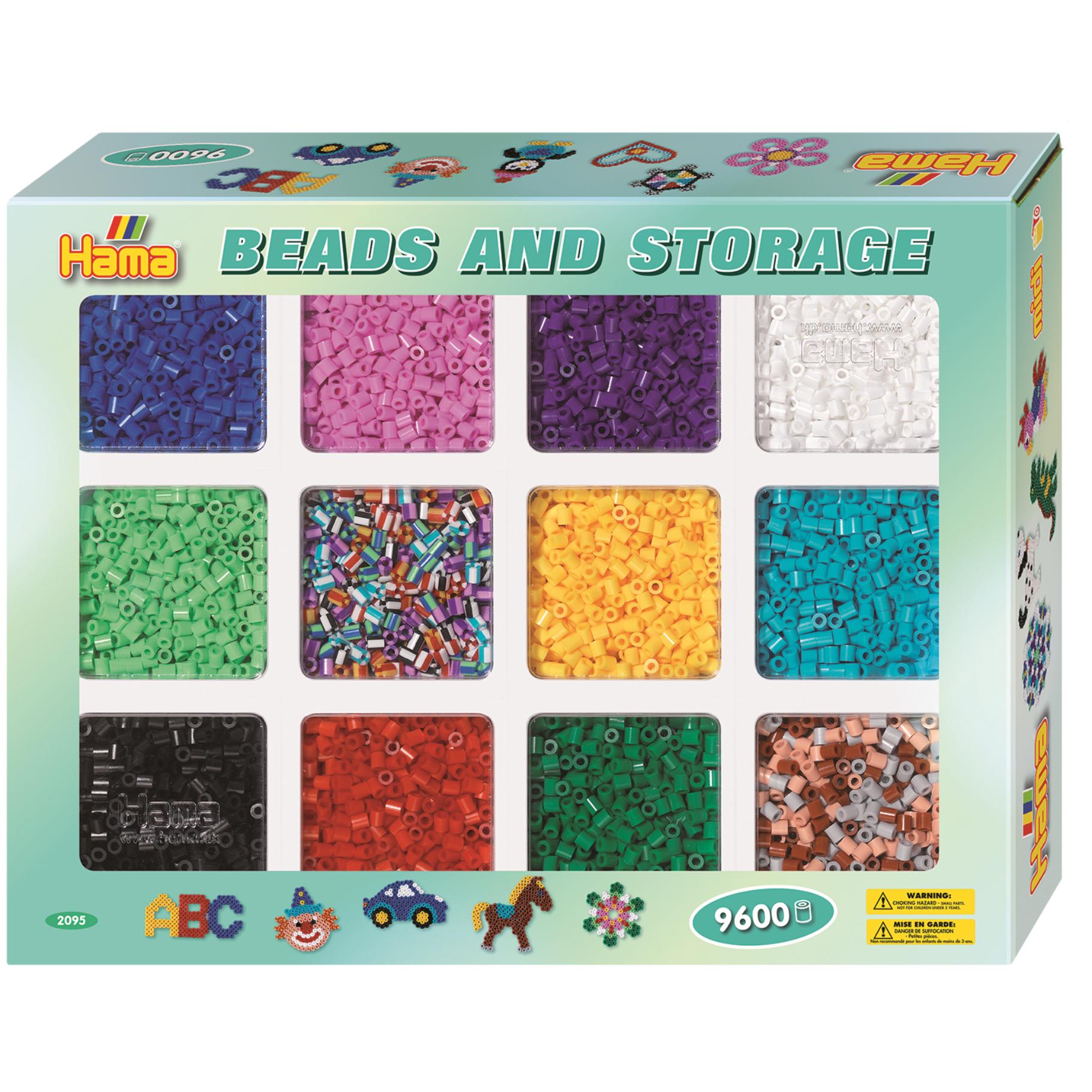 Top1Toys Top1Toys Hama strijkkralen 9600 stuks met opbergbox