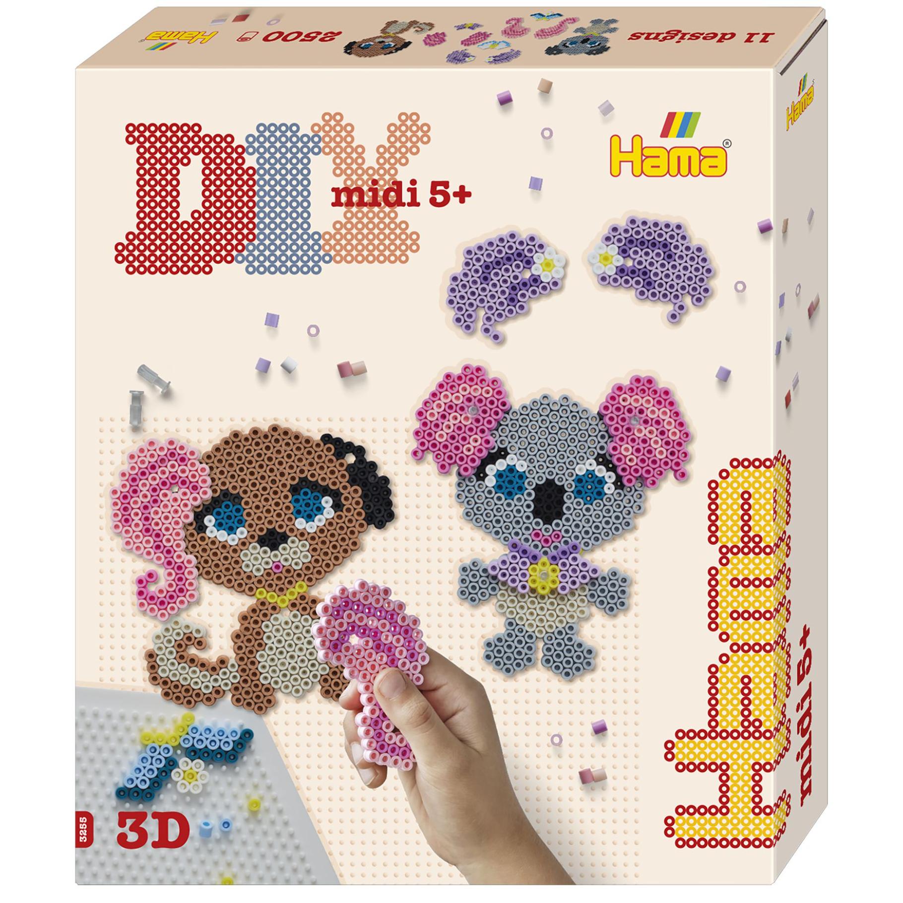 Hama Hama strijkkralen 2500 stuks 3D dieren salon
