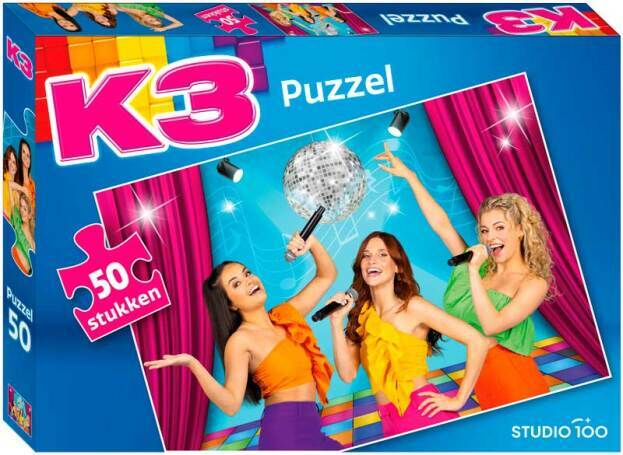 K3 K3 Puzzel 50 Stuks Alle Kleuren