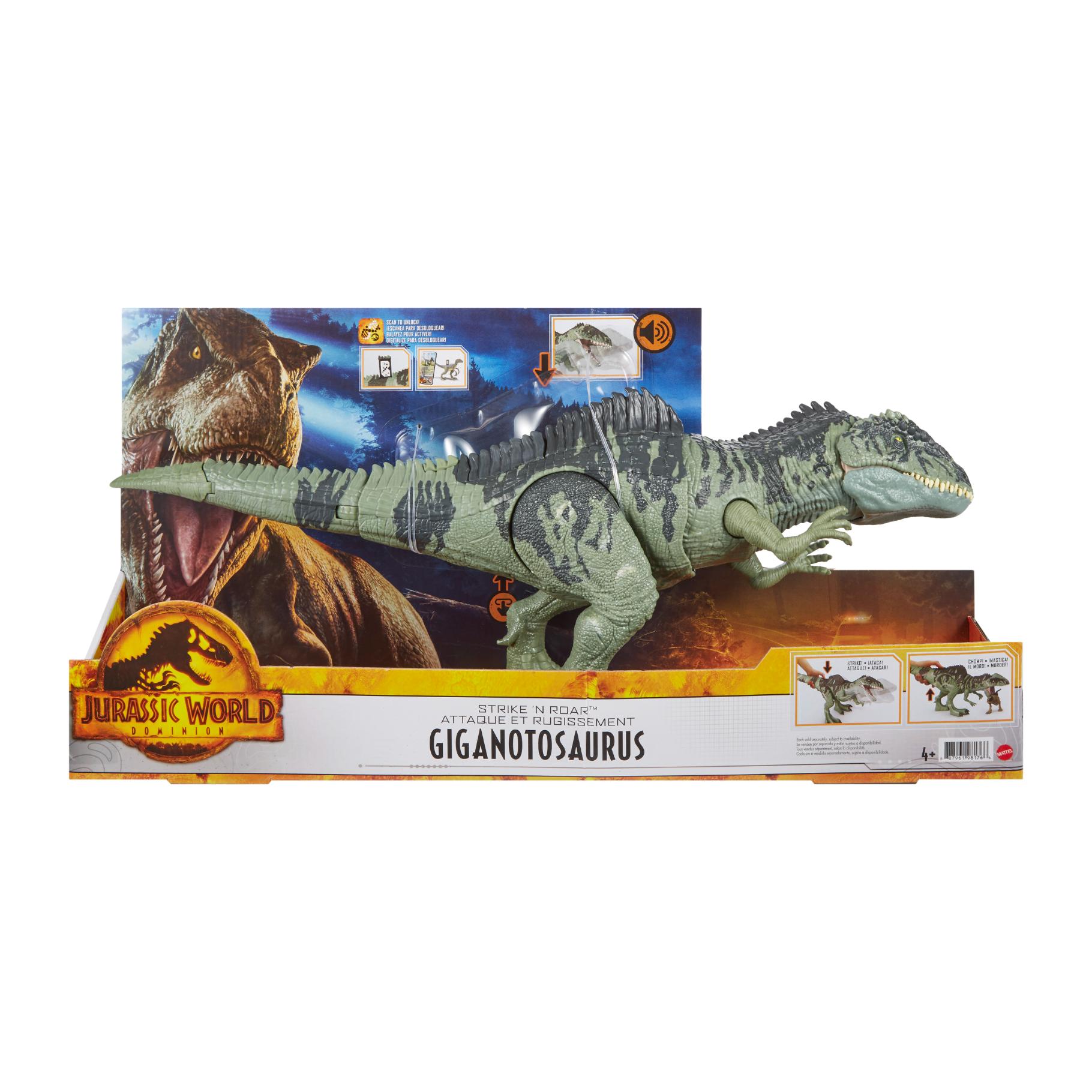 Top1Toys Jurrassic World Strike'N Roar Giganotosaurus 54 Cm