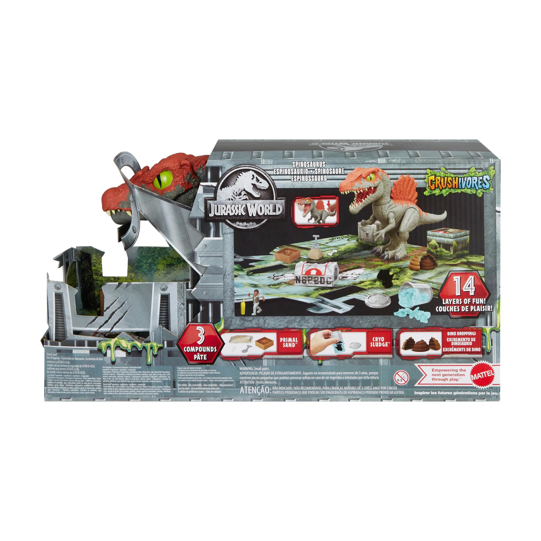 Top1Toys Jurassic World Crishivores Cage Crasher Spinosaurus