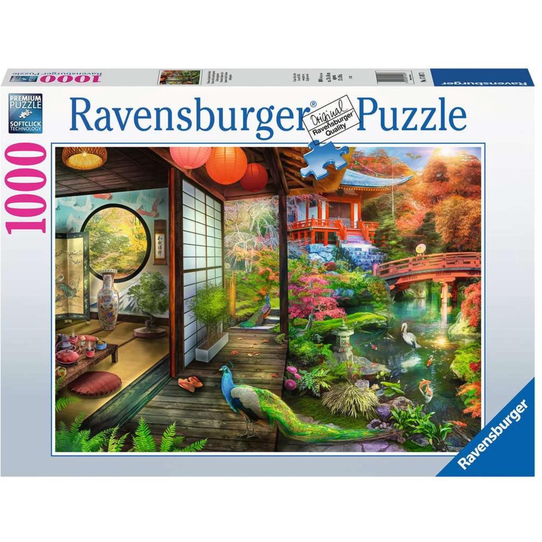 Ravensburger Ravensburger puzzel theehuis in Japanse tuin 1000 stukjes
