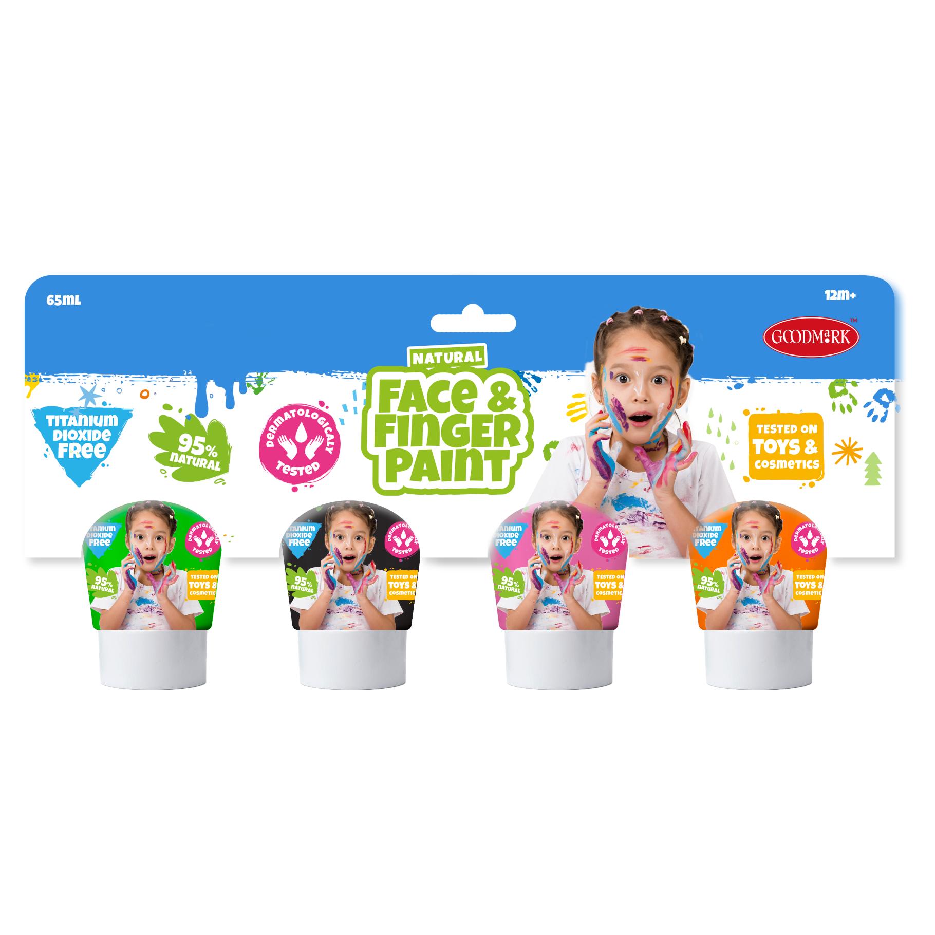 Top1Toys Natural Face & Finger Paint 2 Pack Assorti