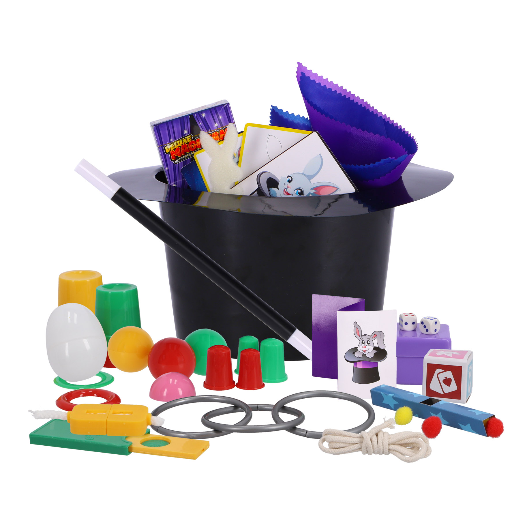 Goocheldoos Goocheldoos magische hoed met 150 trucs