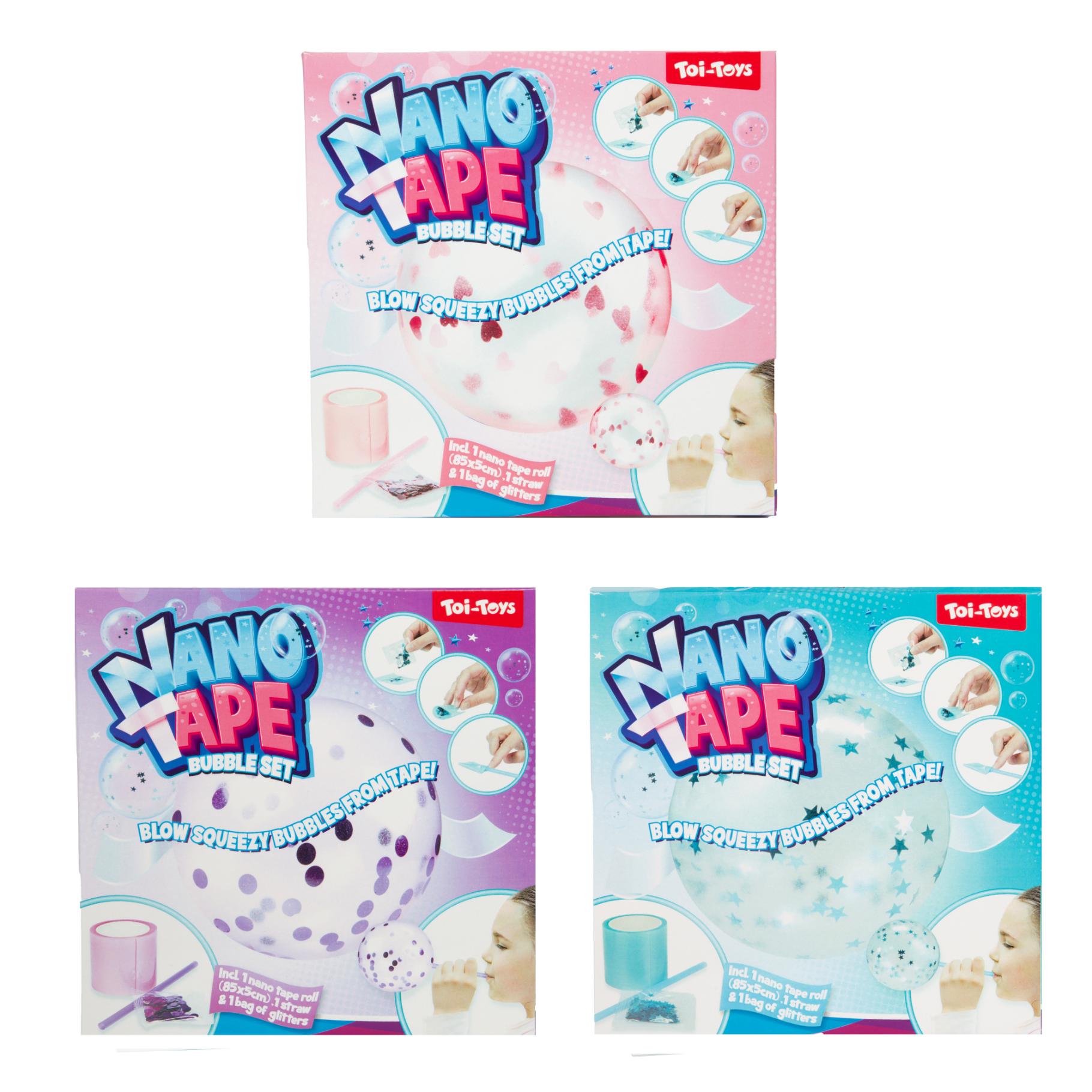 Top1Toys Fun nano tape met glitters 3 assorti