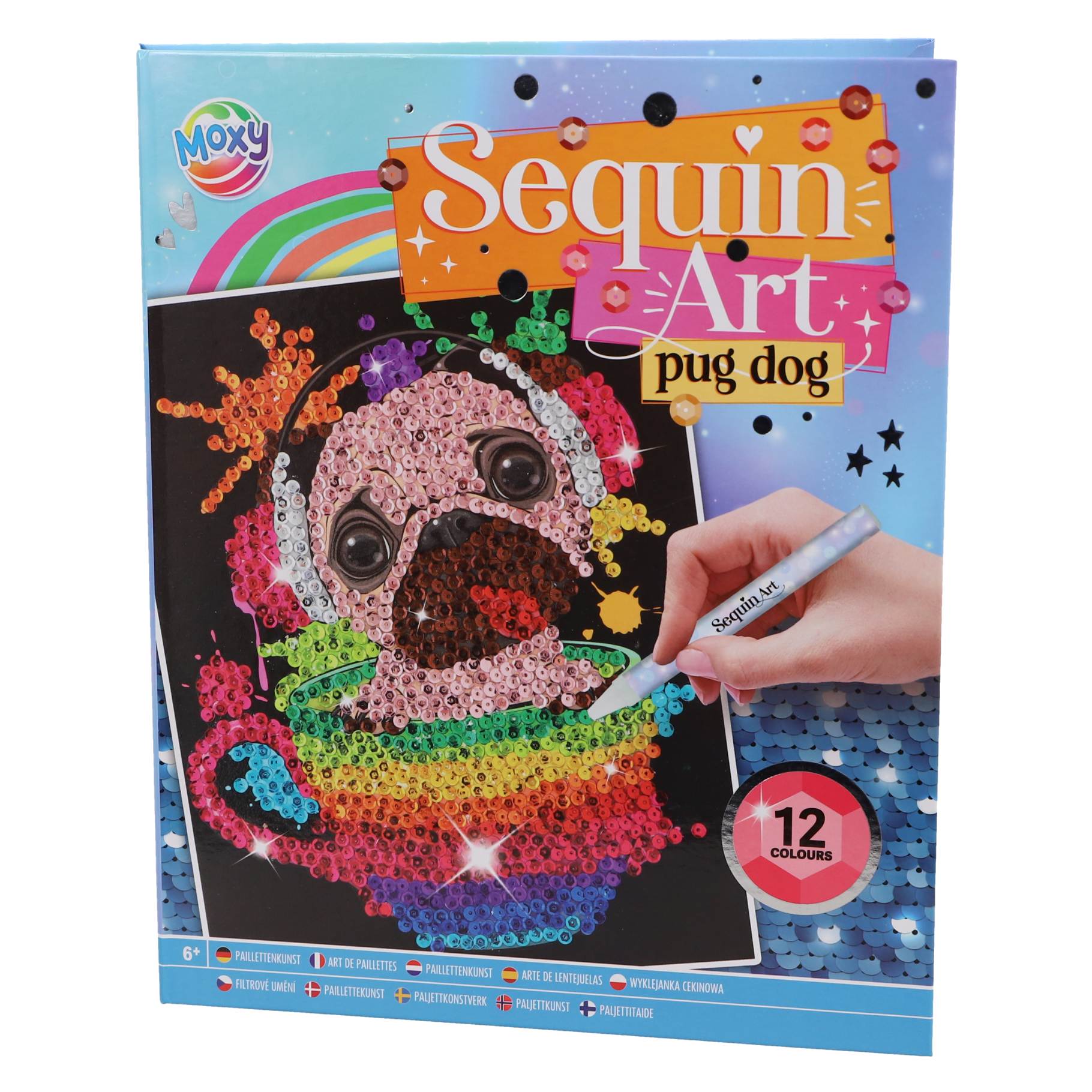 Sequin Art Sequin Art 20 x 25 cm 12 kleuren 2 assorti