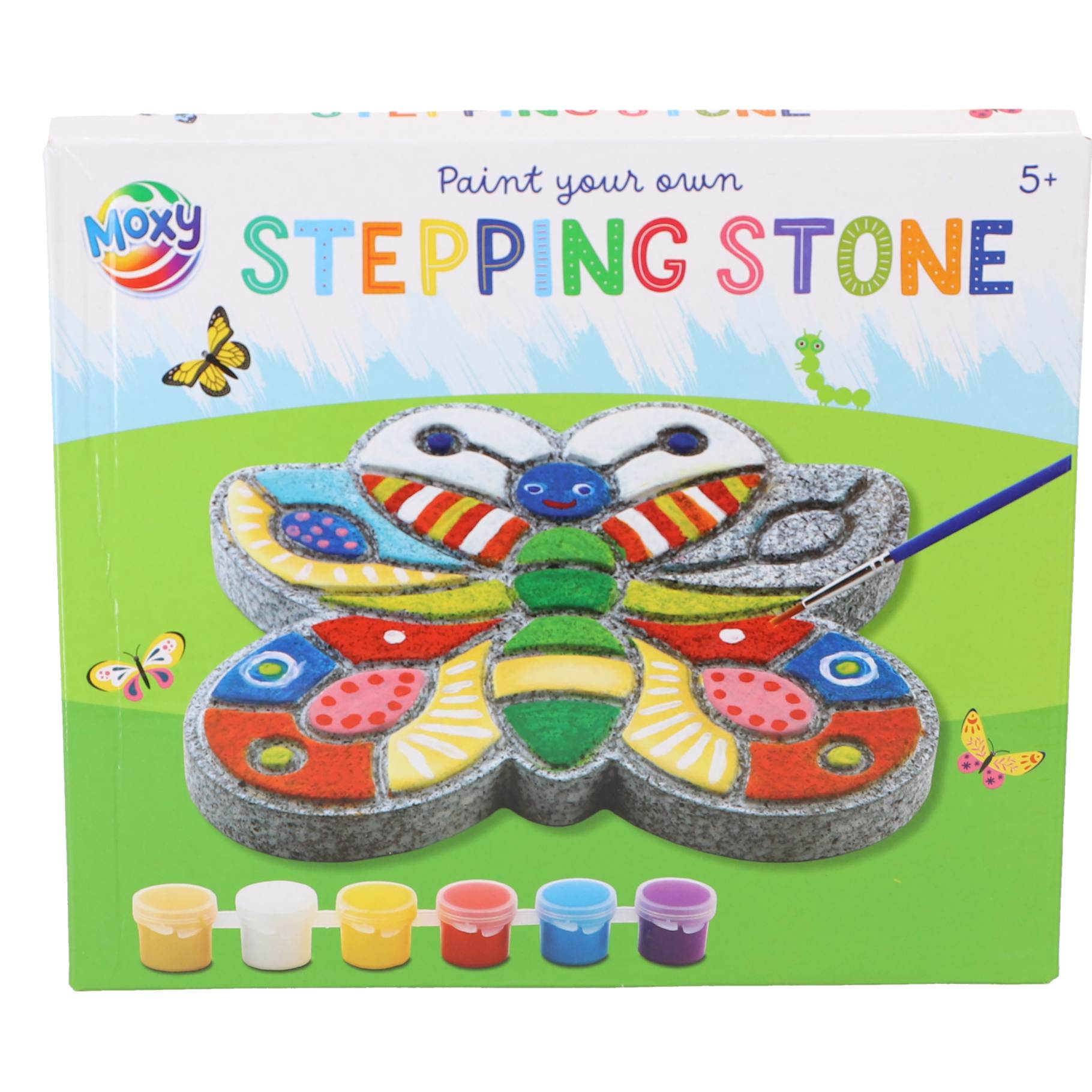 Top1Toys Stapsteen schilderen 17x17 cm doe-het-zelf 2 assorti