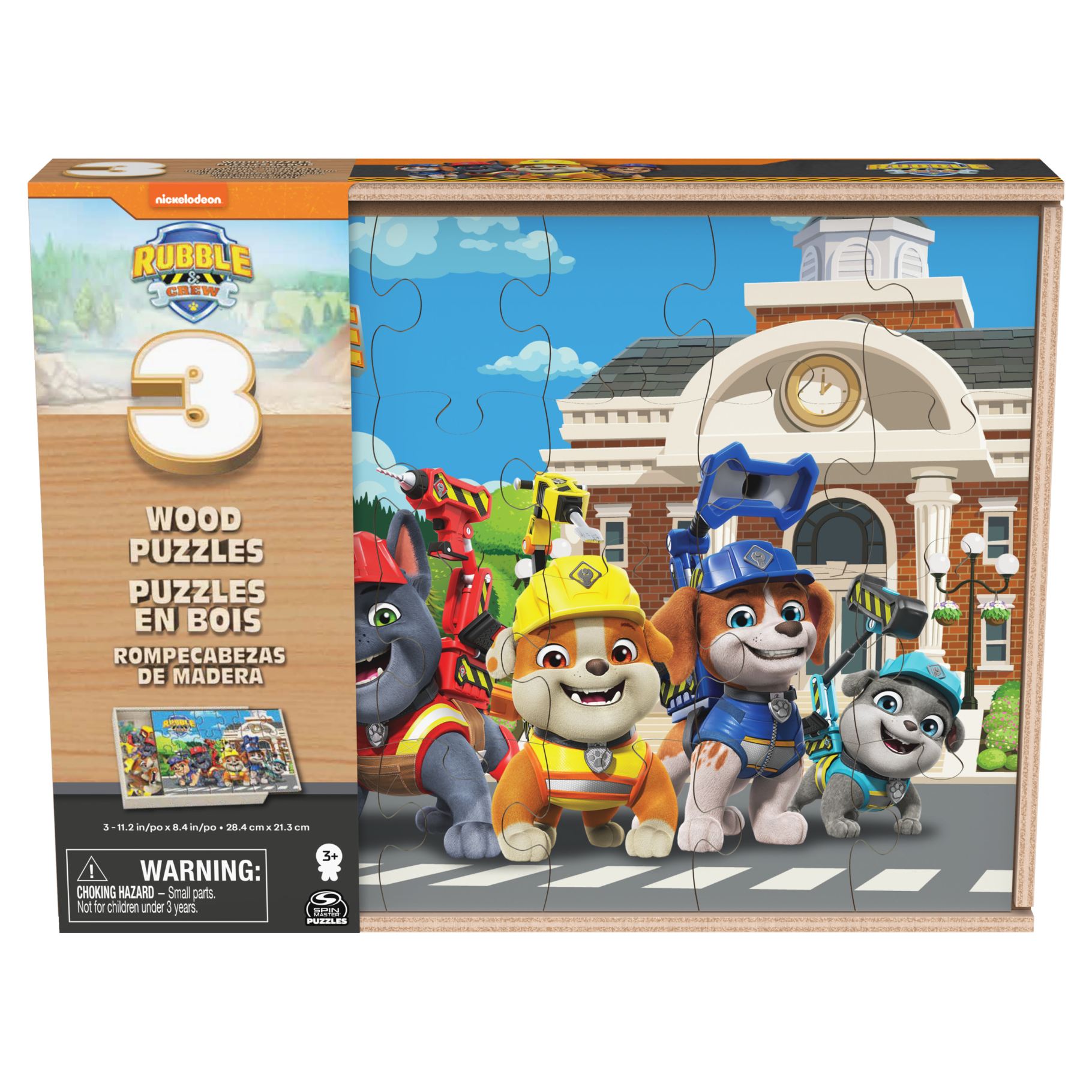 Top1Toys Rubble & Crew Houten Puzzel in Houten Box 3x24 St