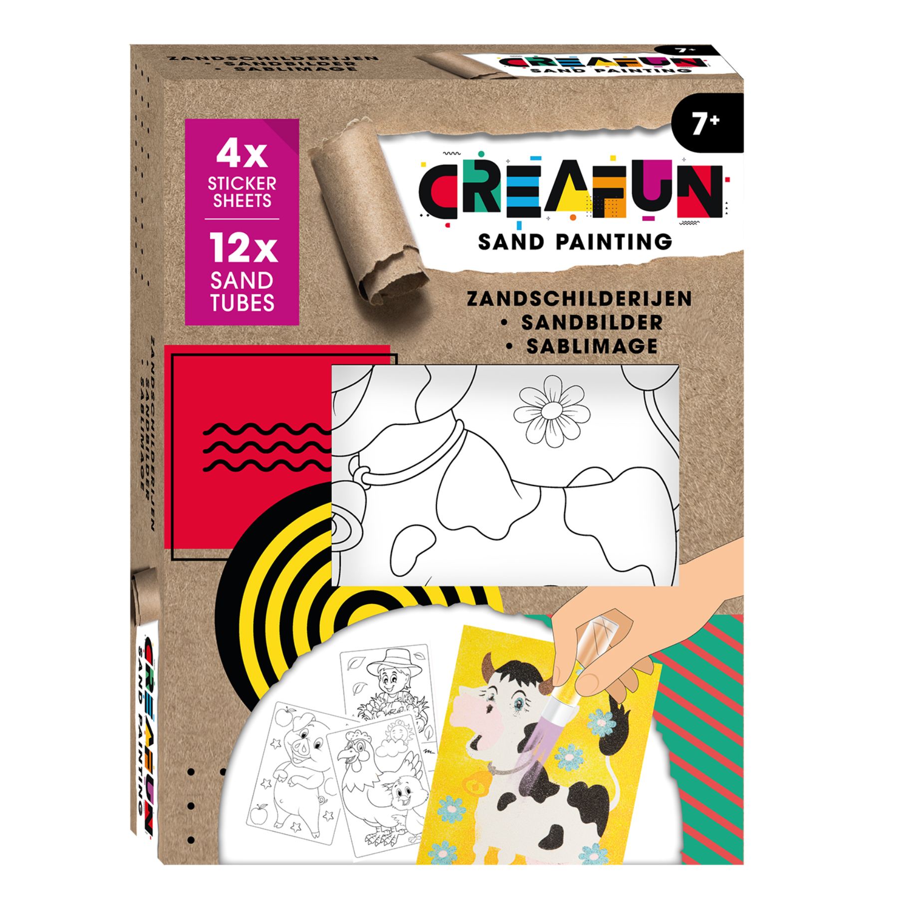 Creafun Creafun zand schilderen compleet boerderij