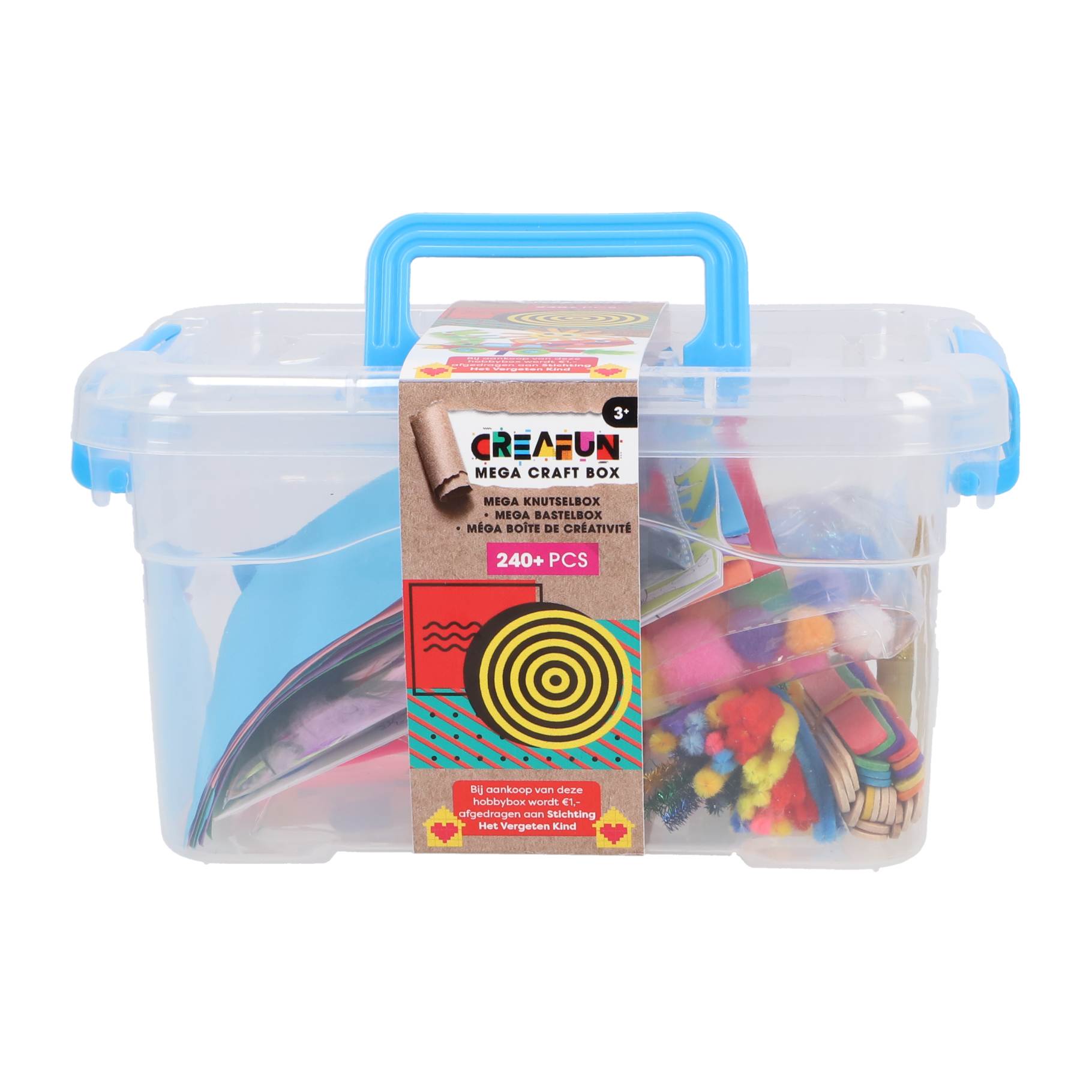 Creafun Creafun mega knutselbox compleet 240 delig 24x18x12 cm