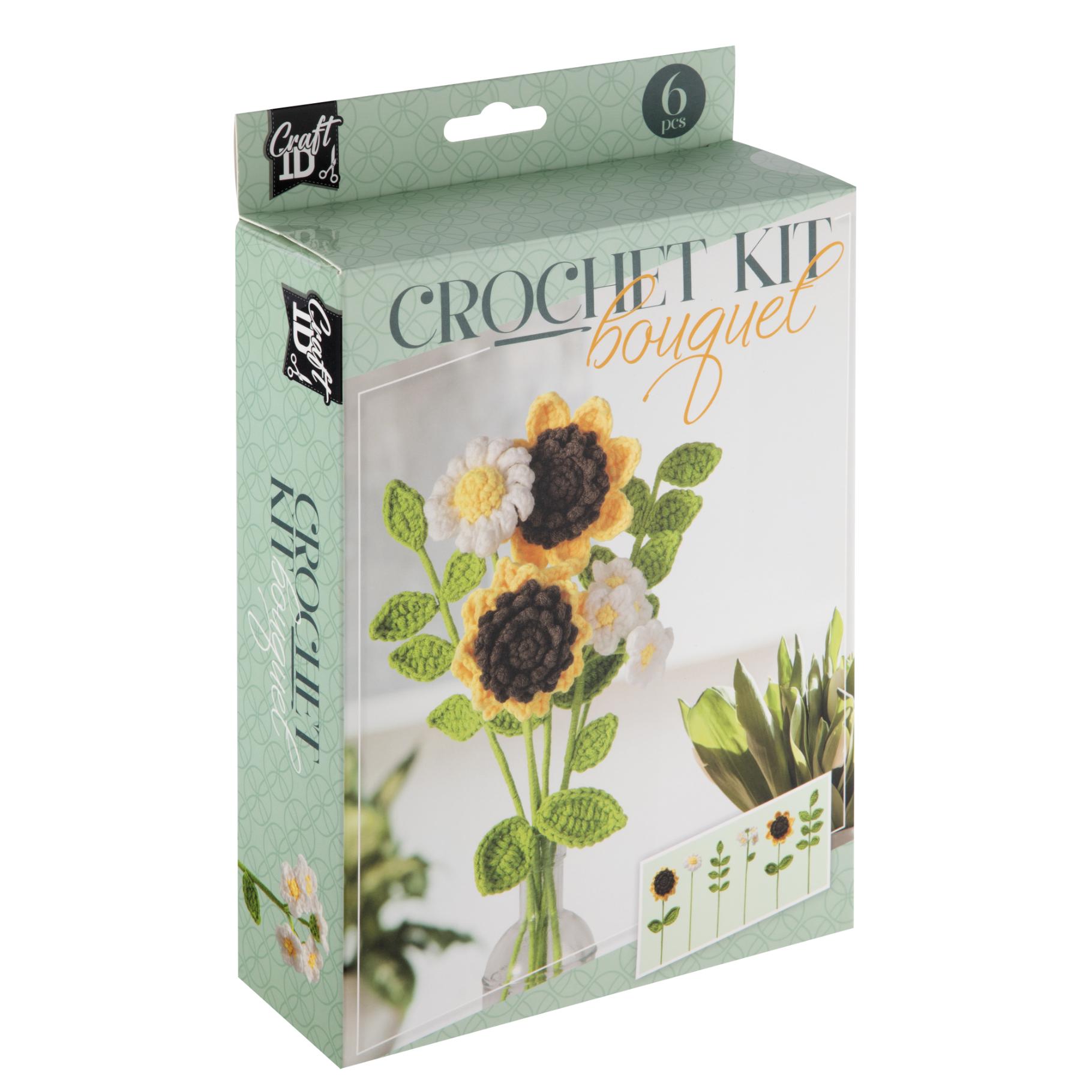 Top1Toys Haakset Bloemen Boeket Geel 16x5,5x21Cm