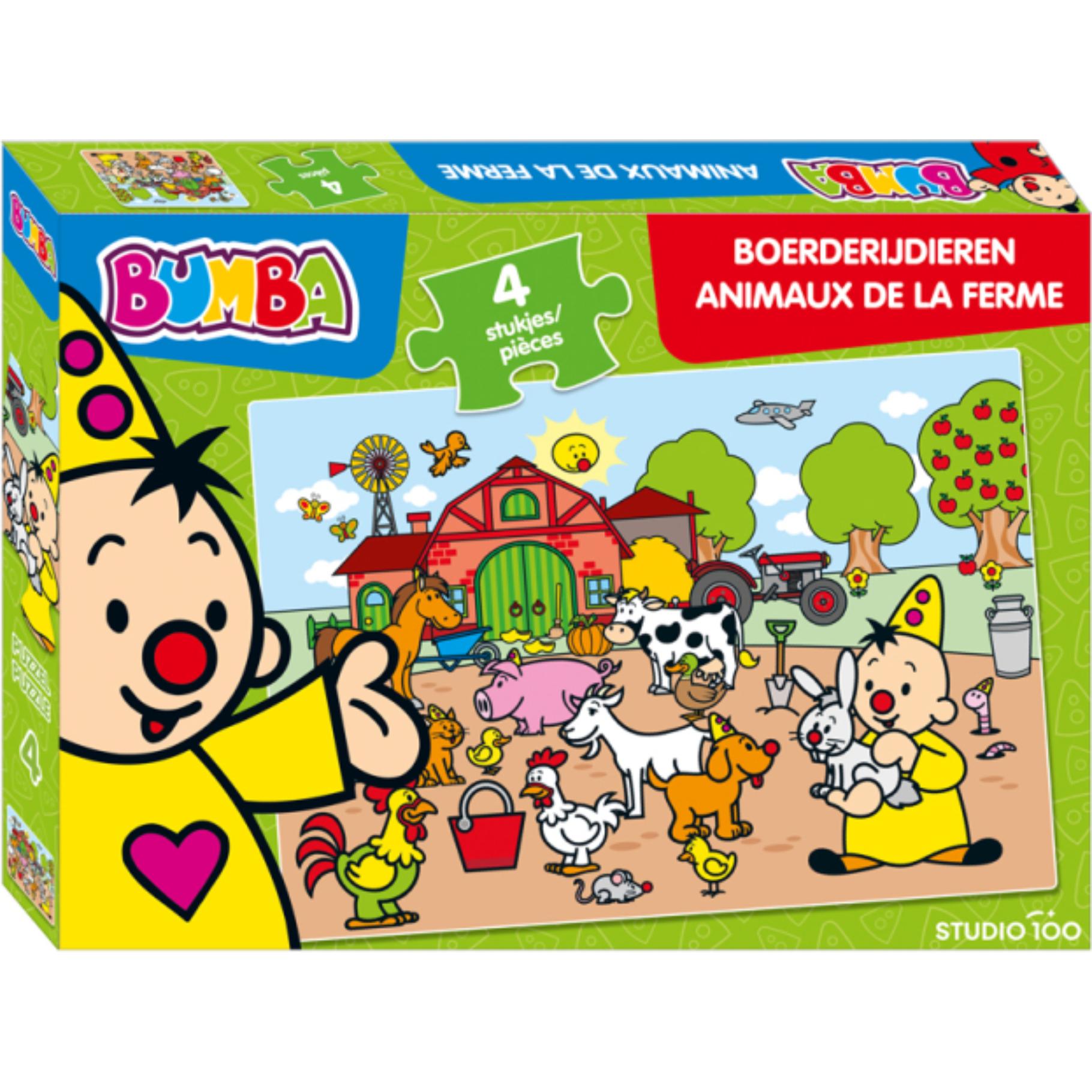 Top1Toys Bumba Puzzel 4 St Boerderijdieren