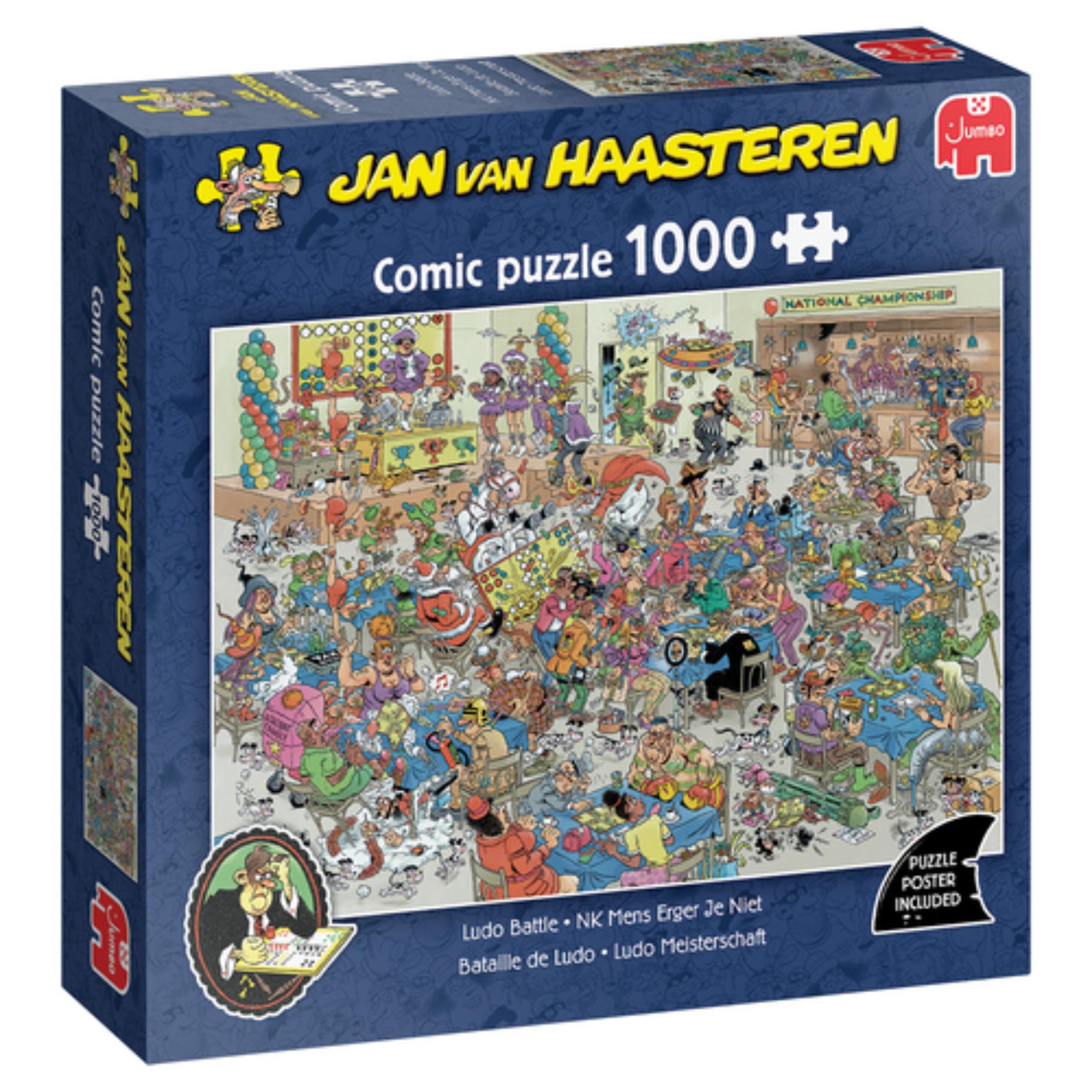 Jumbo Puzzel Jan van Haasteren Nederlands kampioenschap mens erger je niet 1000 stukjes