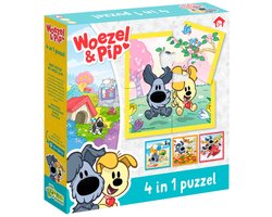 Woezel en Pip Woezel & Pip 4 in 1 Puzzel