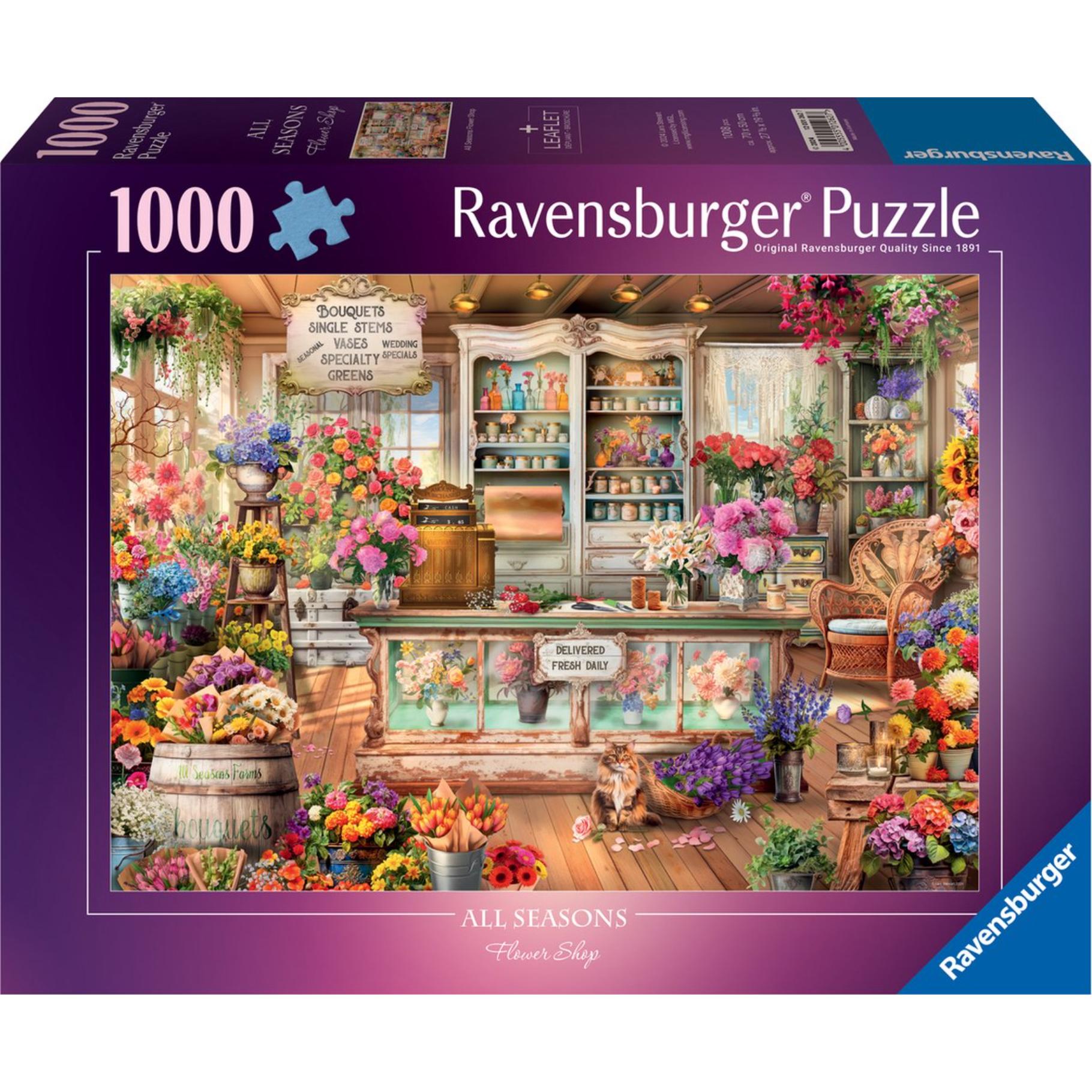 Ravensburger Ravensburger Puzzel All Seasons Flowershop 1000 stukjes