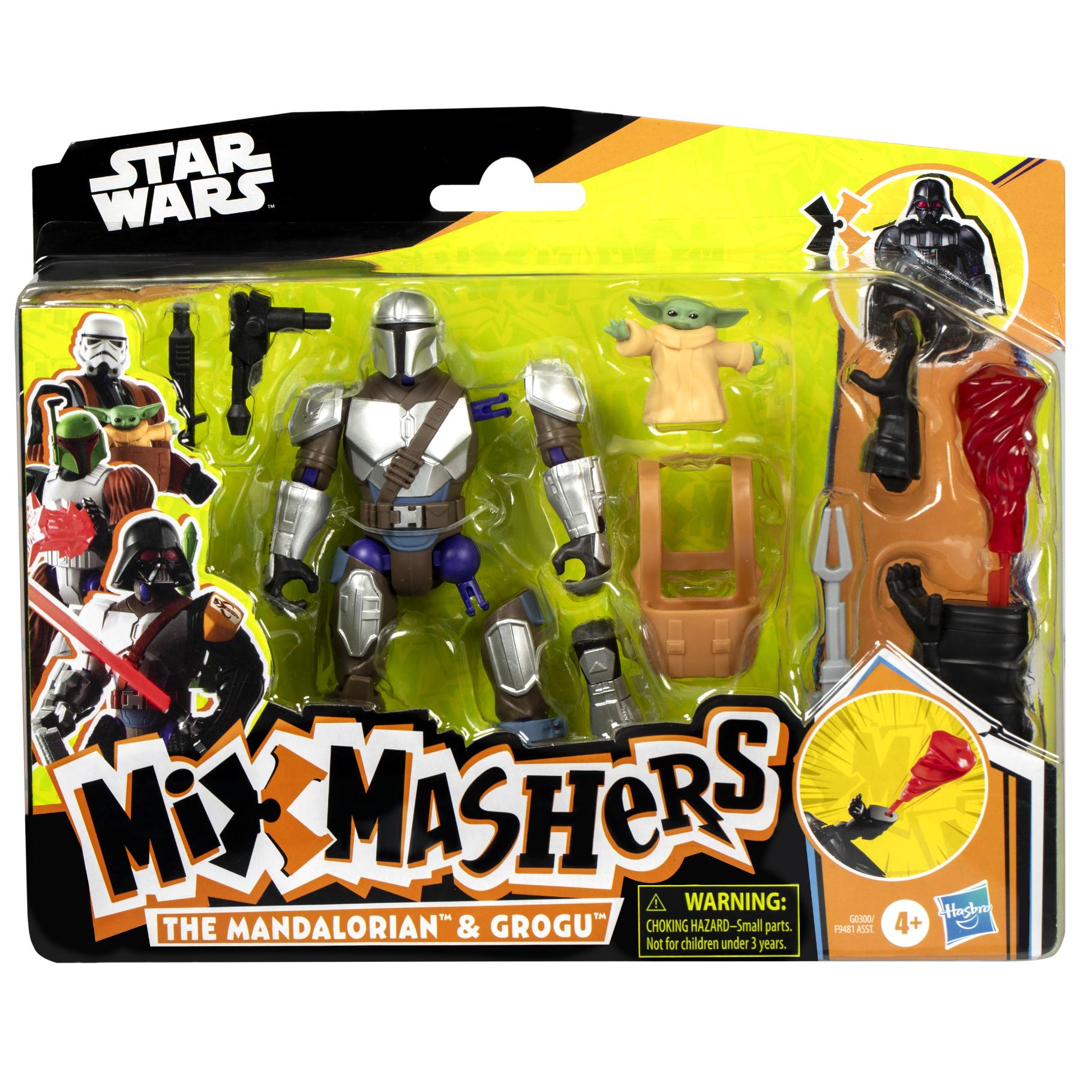 Mixmashers Star Wars figuur deluxe Mando en Grogu
