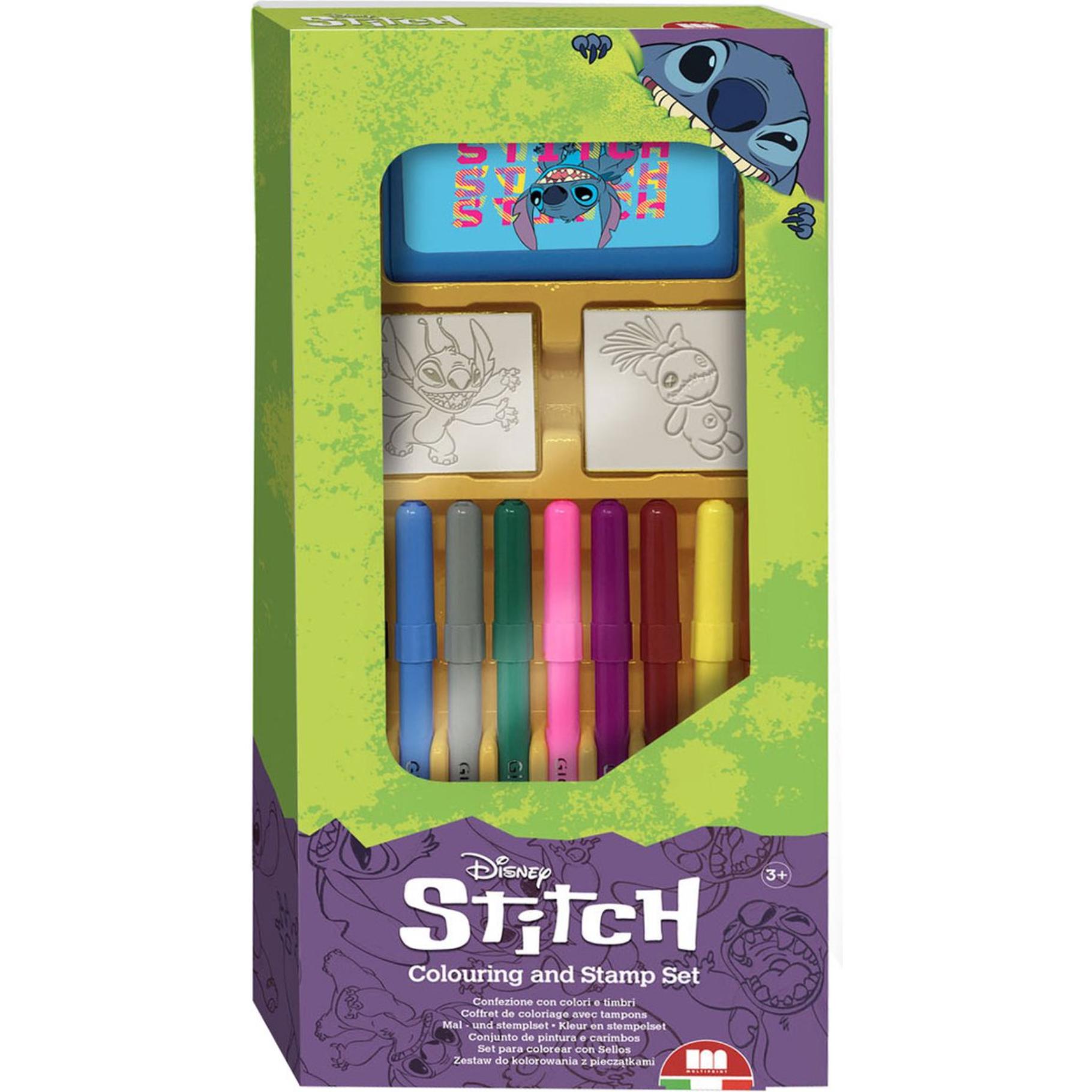 Top1Toys Kleuren stempel set Stitch 13-delig