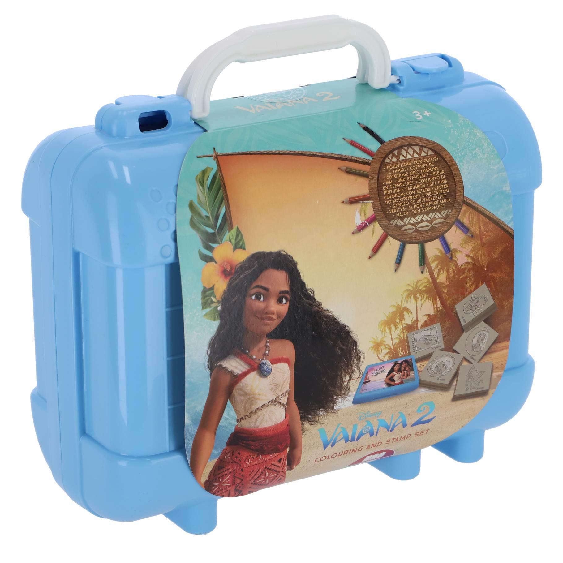 Vaiana Kleuren stempel kofferset Vaiana 21-delig