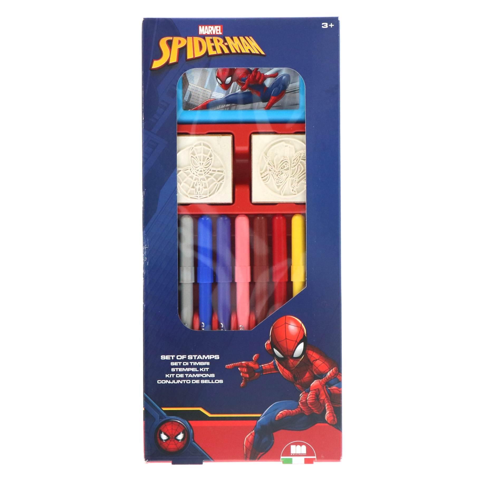 Top1Toys Kleuren stempel set Spiderman 13-delig