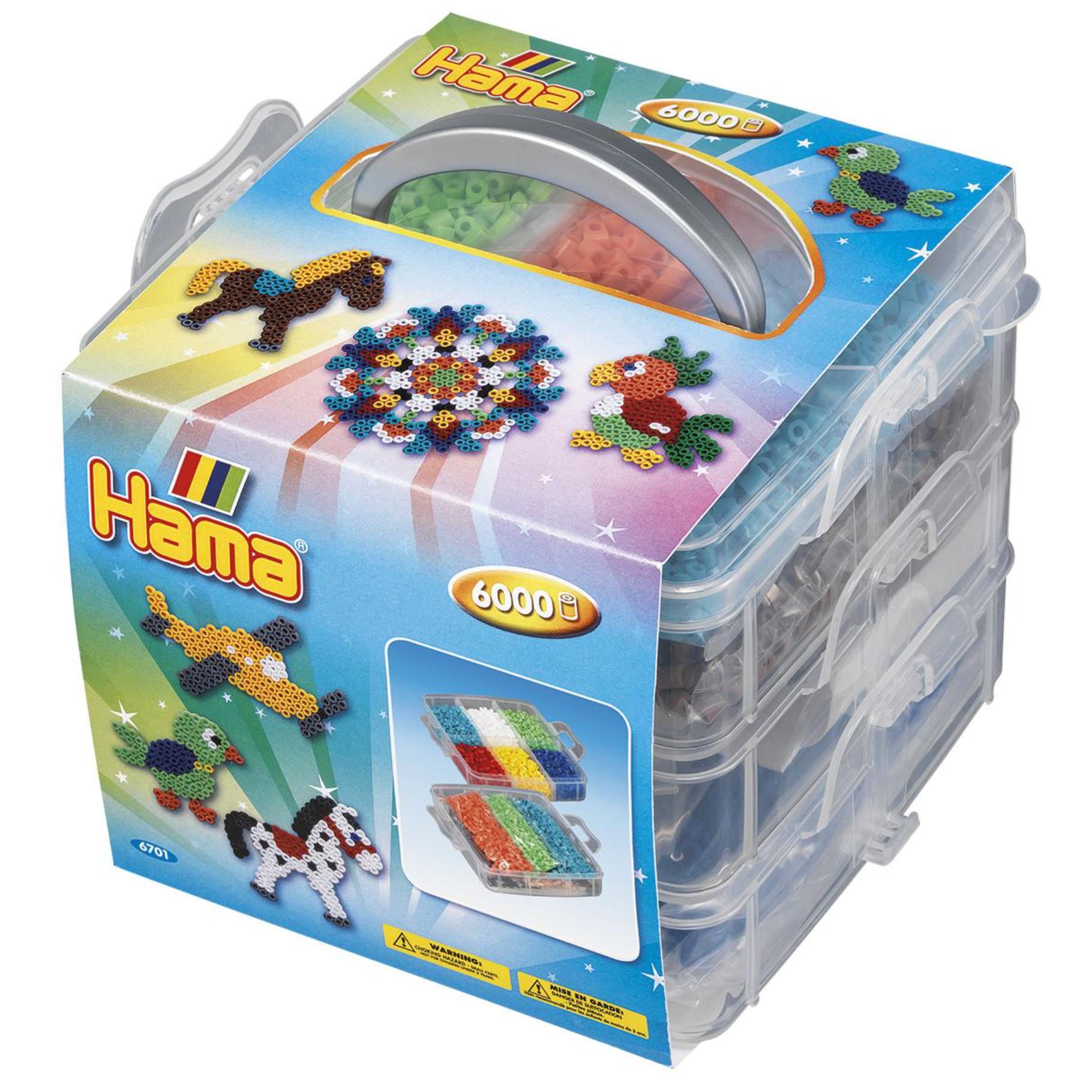 Top1Toys Hama strijkkralen opbergbox inclusief 6000 kralen