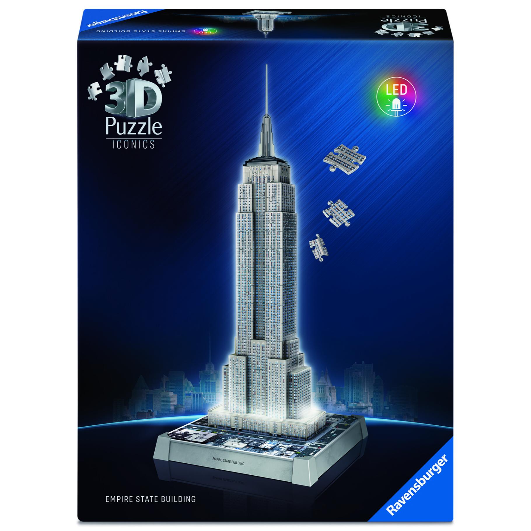 Top1Toys Top1Toys Ravensburger Iconics 3D puzzel Empire State Building