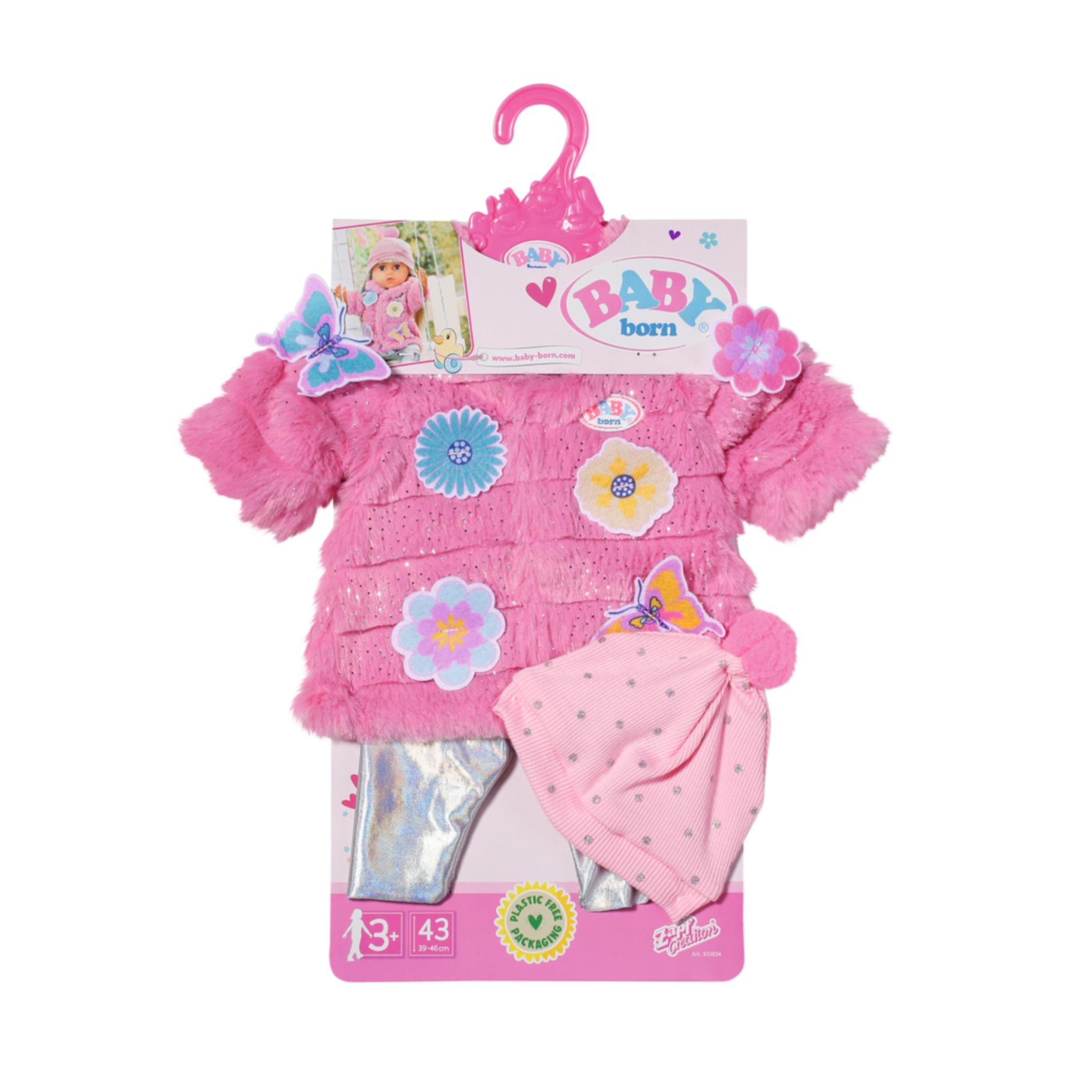 Top1Toys Baby Born Pink Coat Set 43 Cm