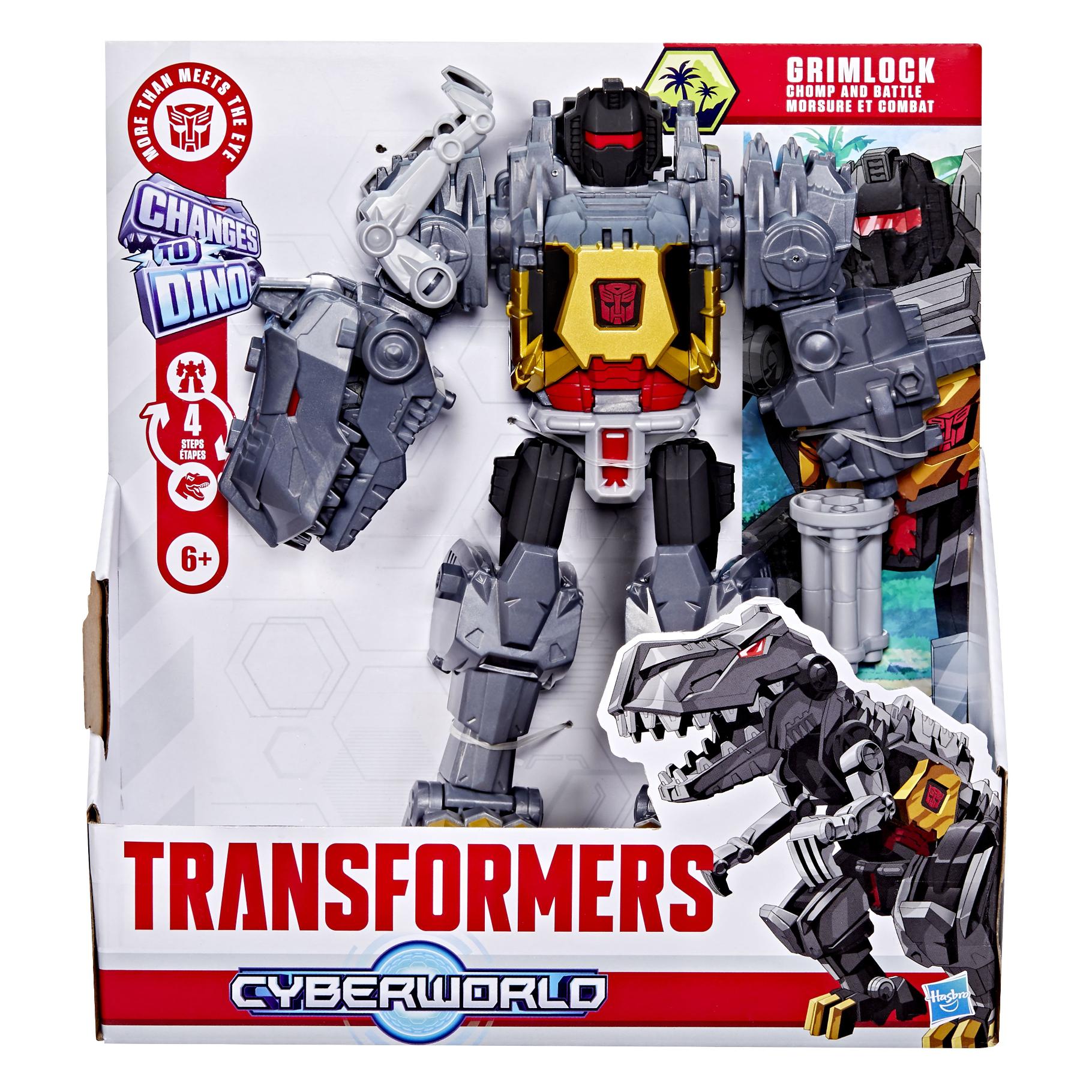 Top1Toys Transformers cyberworld chomp & battle grimlock