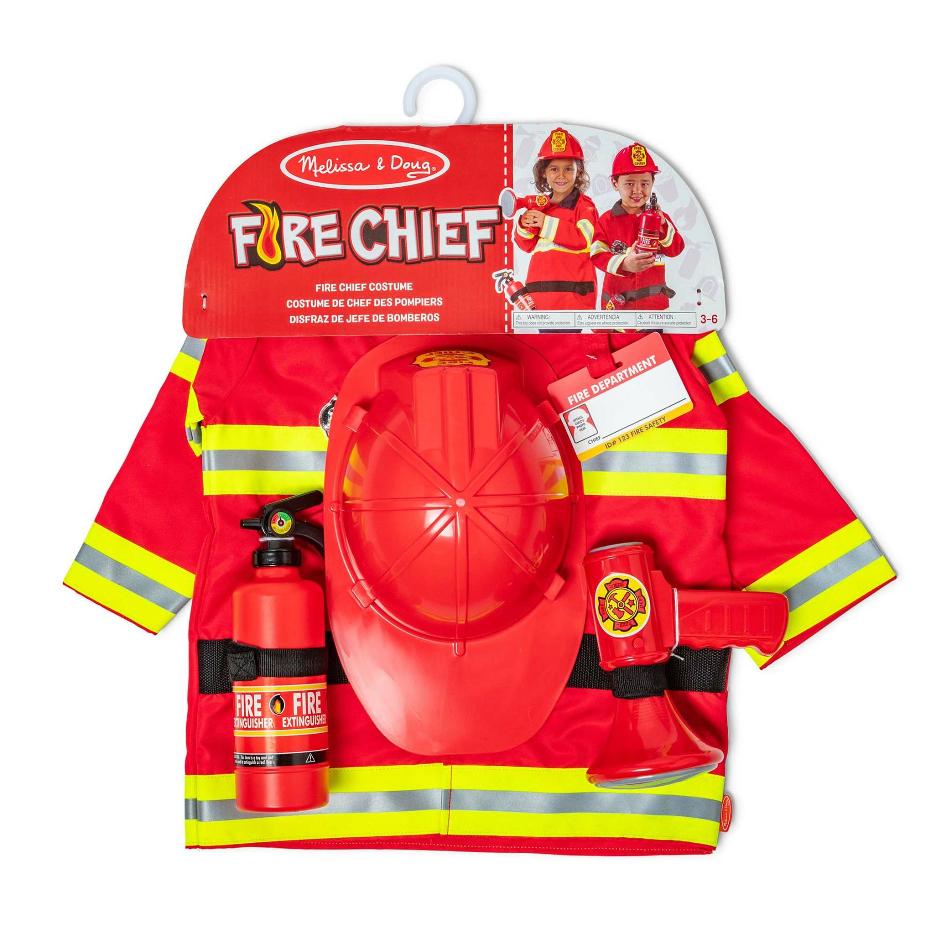 Top1Toys Melissa & Doug Fire Chief Role Play Costume Set