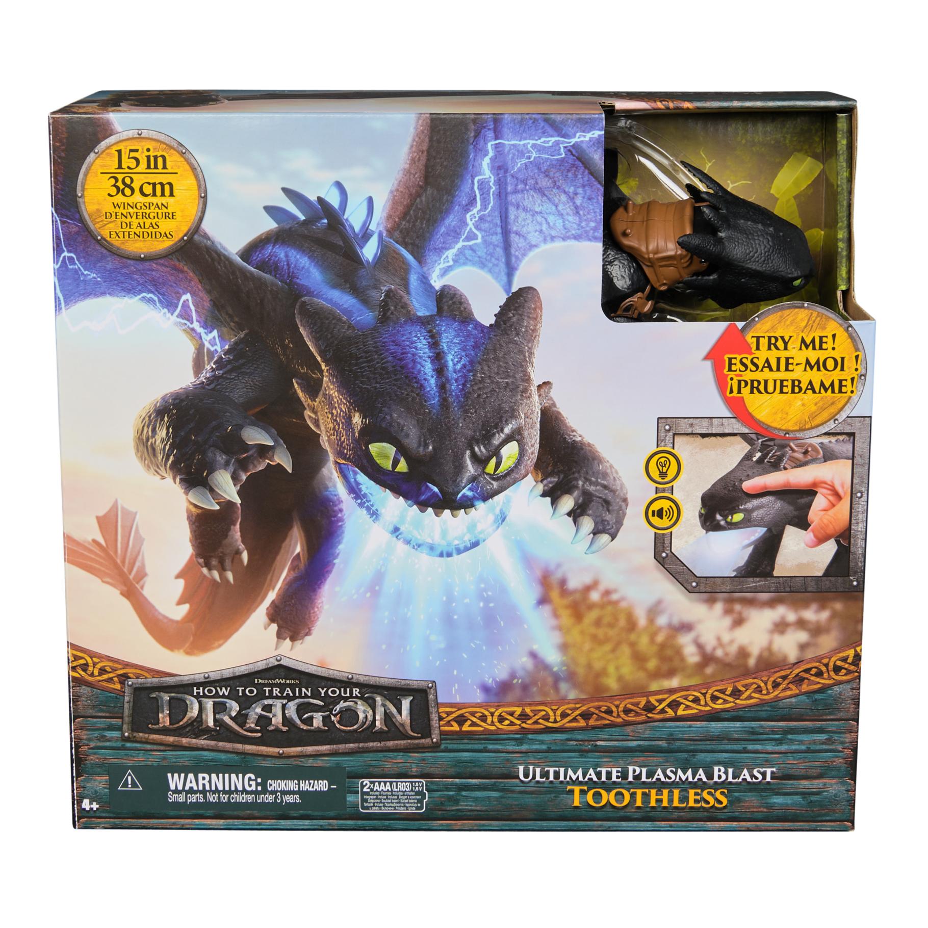 Top1Toys How To Train Your Dragon Giant Plasma Blast Toothless Incl. Licht En Geluid