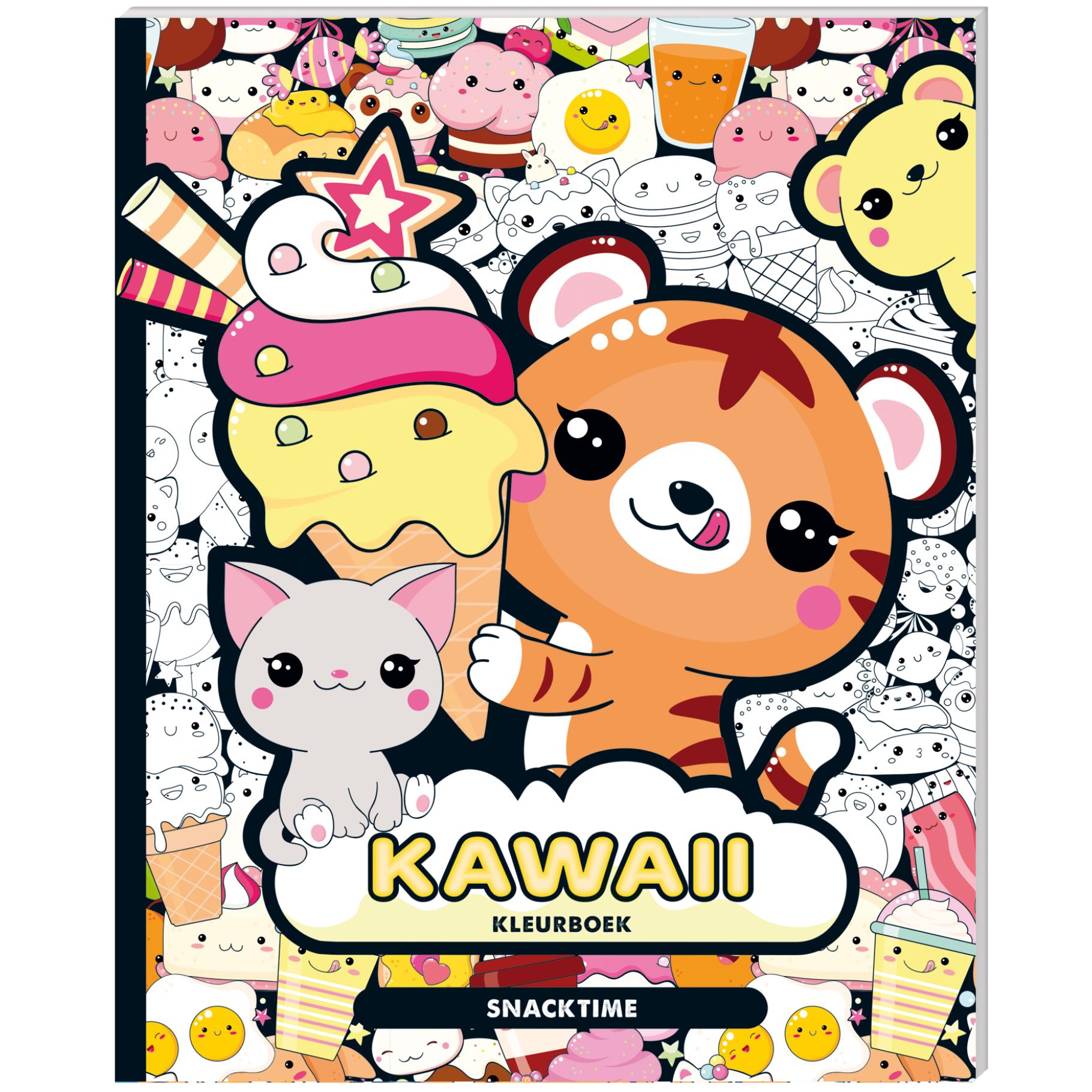 Top1Toys Kawaii Kleurboek Snacktime