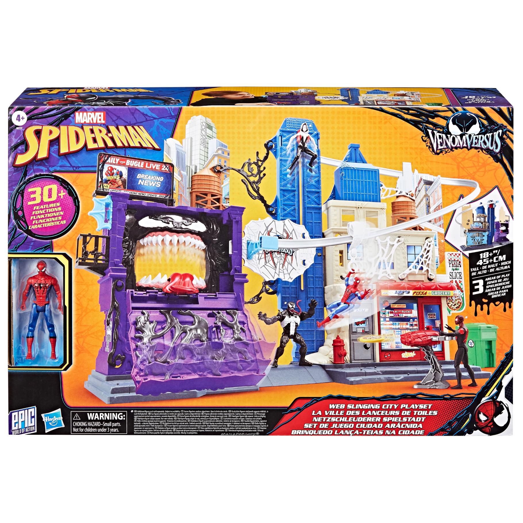 Top1Toys Marvel Spiderman 10 cm Venom versus Web city showdown